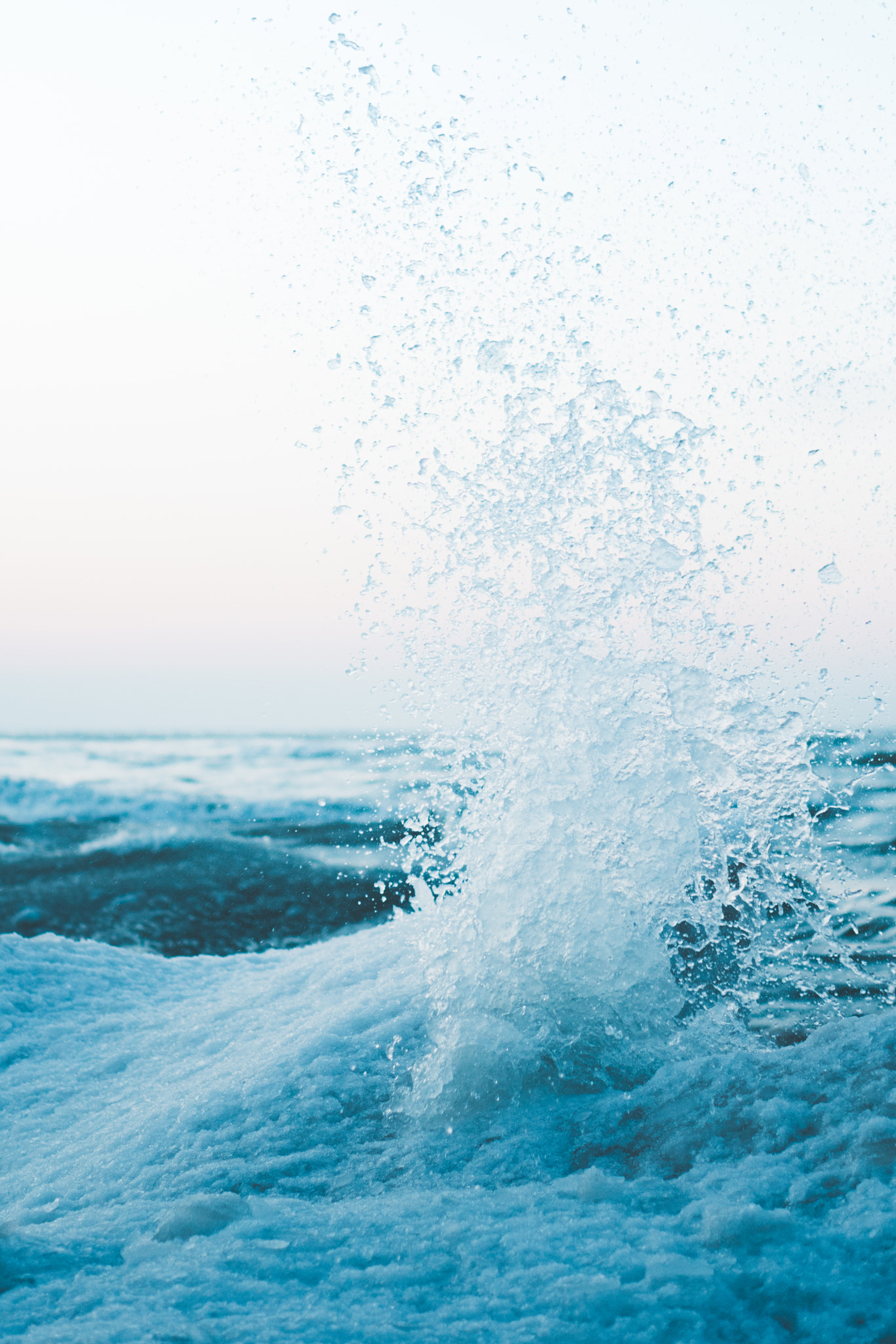 Sony a6300 + E 50mm F1.8 OSS sample photo. Icy waves photography