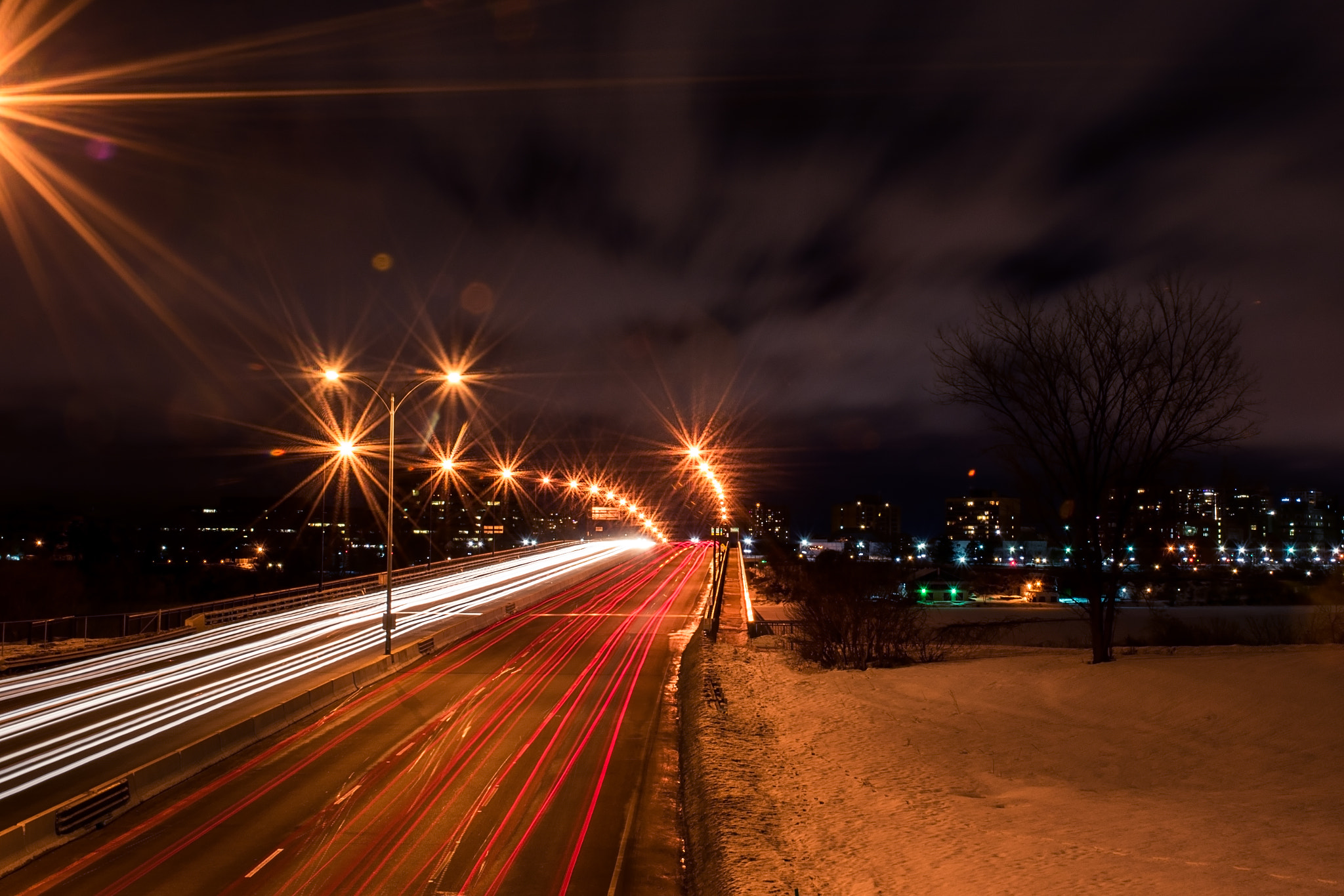 Nikon D3400 sample photo. Light trails photography