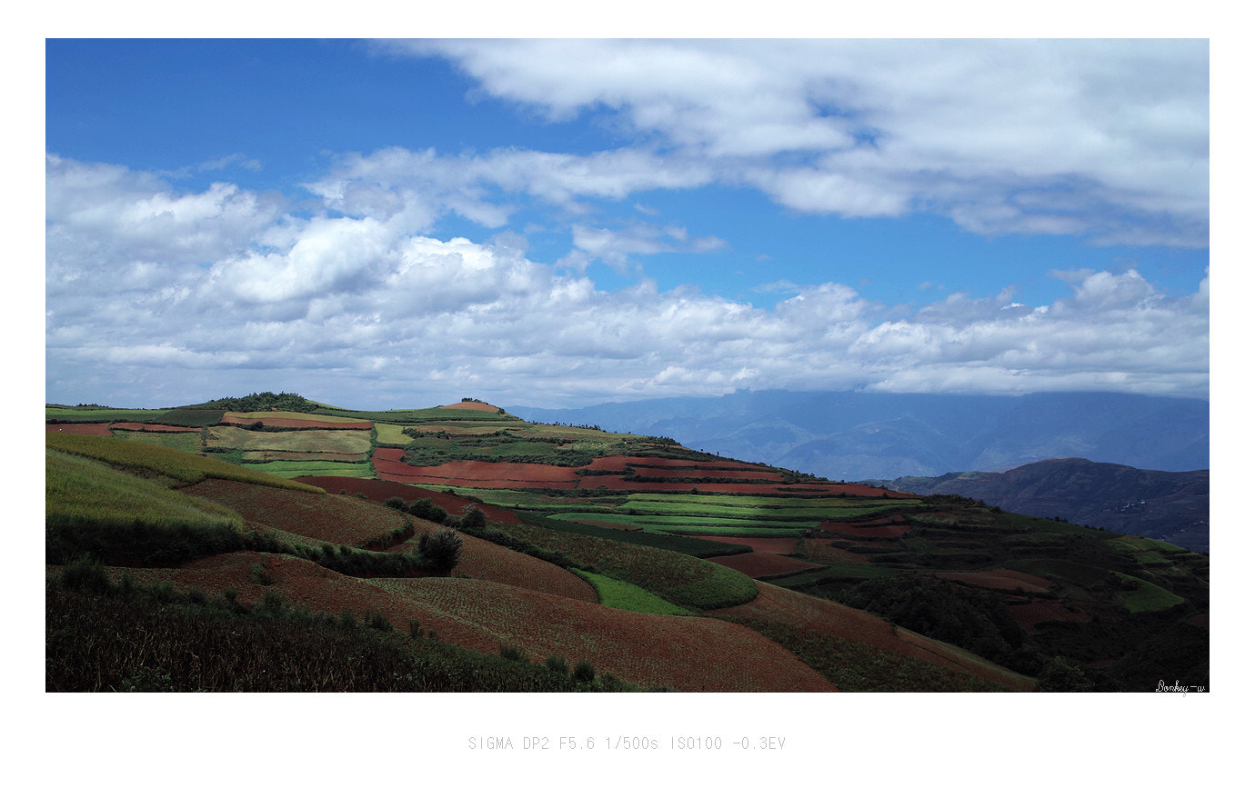 Sigma DP2 sample photo. Tthe laterite fields in dongchuan yunan photography