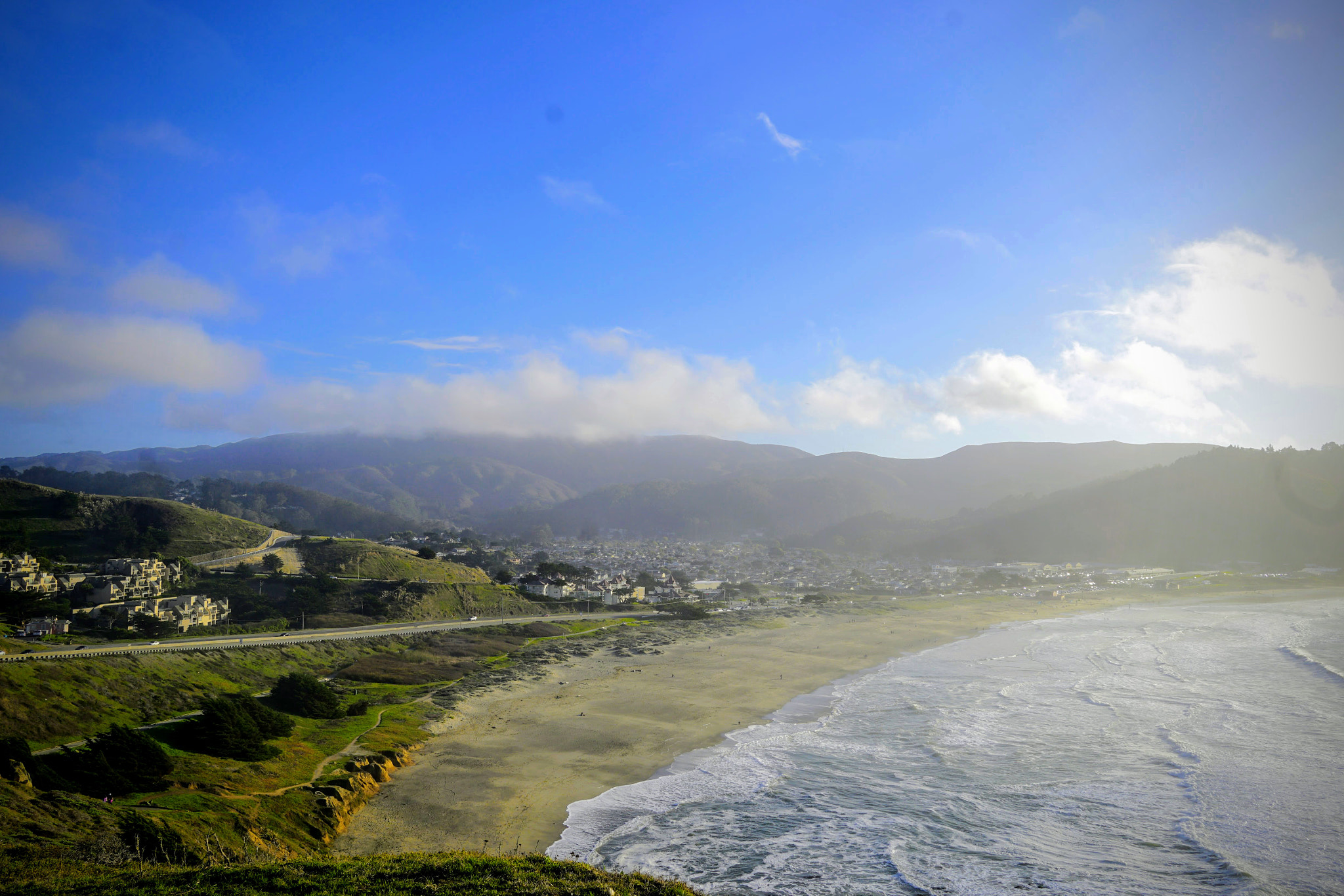 Sony a6300 + Sigma 19mm F2.8 EX DN sample photo. Pacifica rockaway beach photography