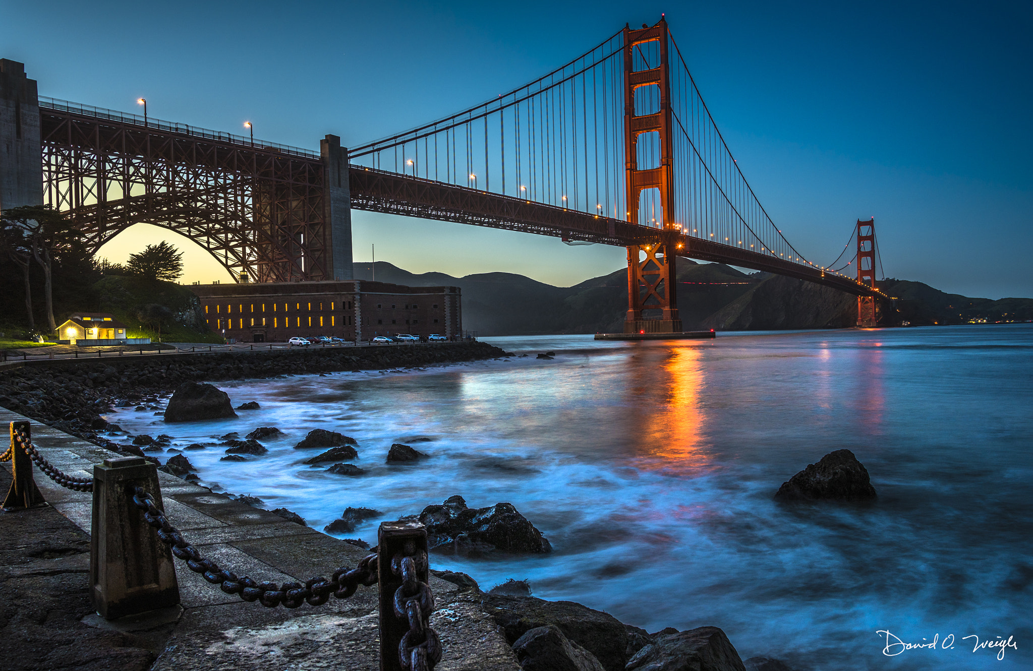 Nikon D810 sample photo. Golden gate bridge dusk photography