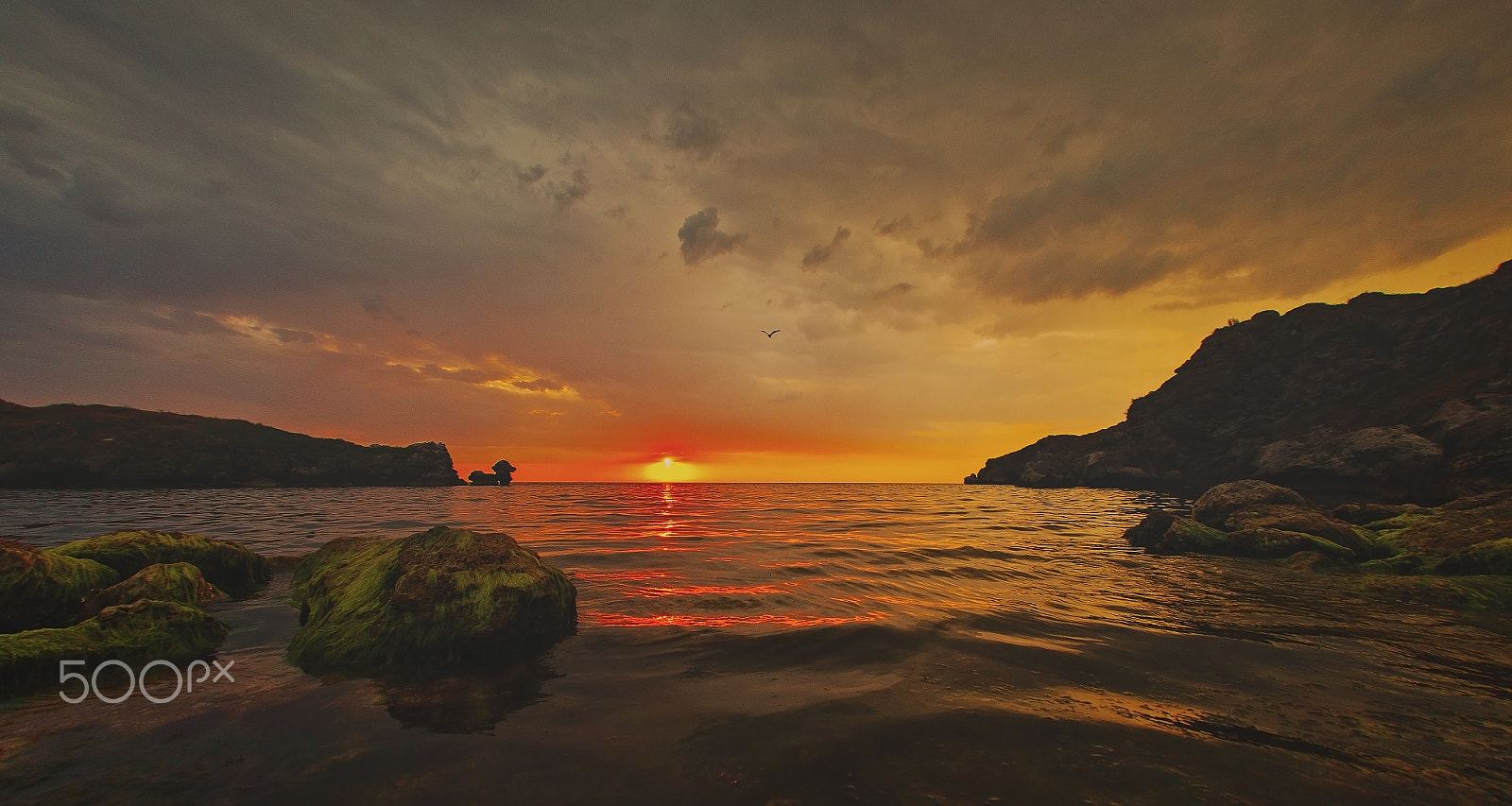 Canon EOS 5D Mark II + Canon EF 15mm F2.8 Fisheye sample photo. Sea sunset photography