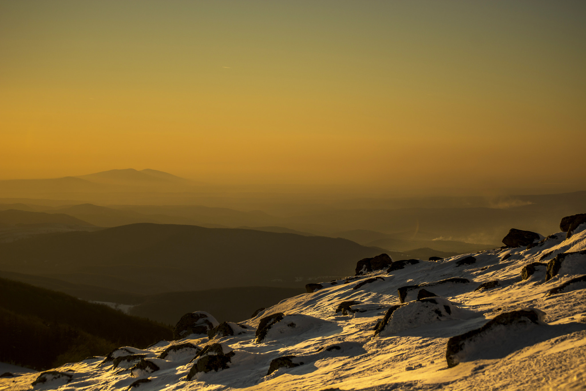 Nikon D7100 sample photo. Sunset over mountains photography