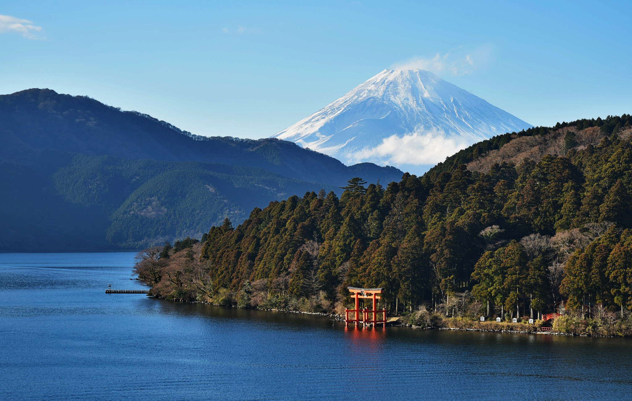 Nikon D810 + Sigma 24-105mm F4 DG OS HSM Art sample photo. Mt. fuji from hakone in winter, japan photography