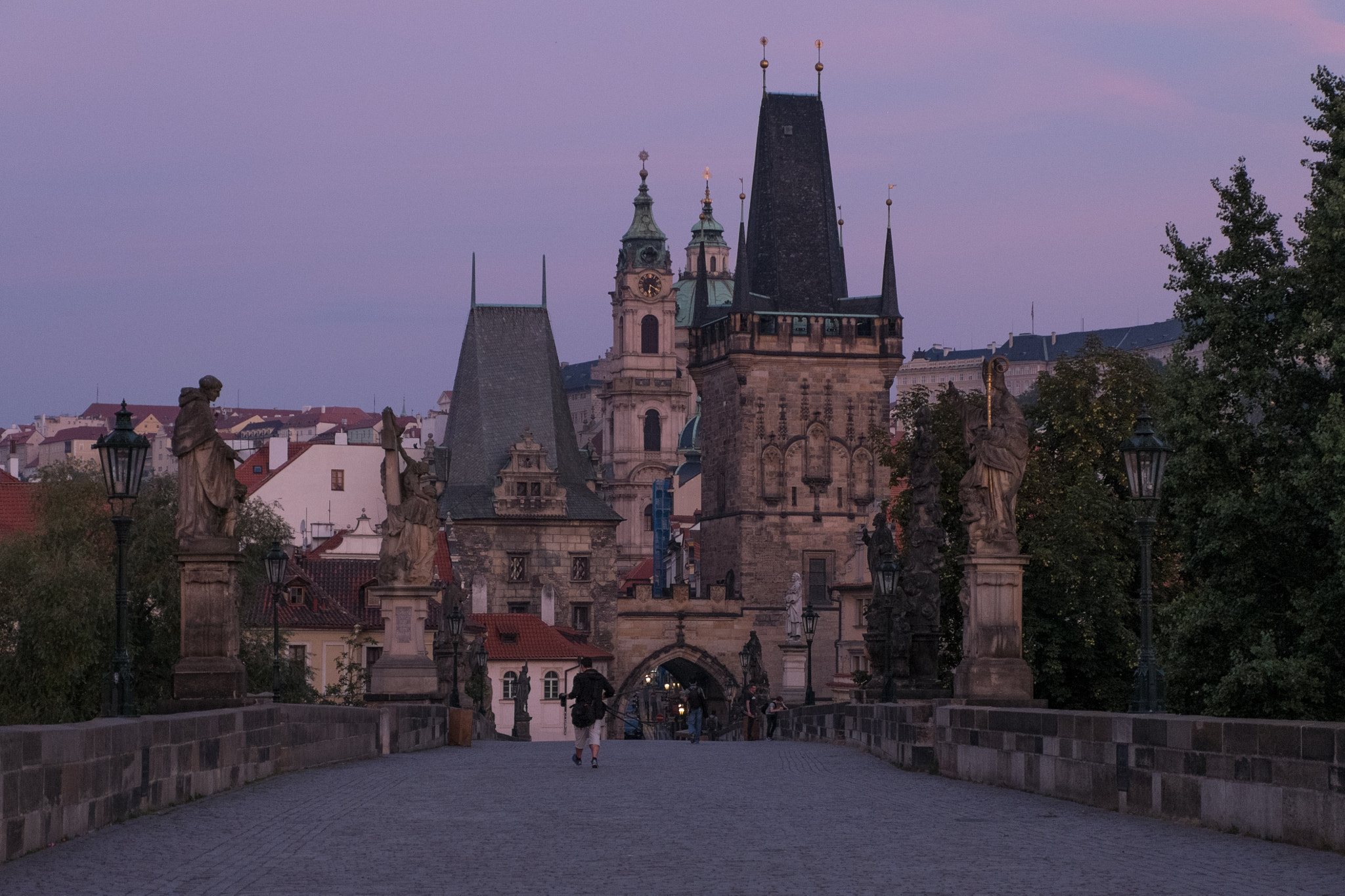 Fujifilm X-M1 sample photo. Prague in purple photography