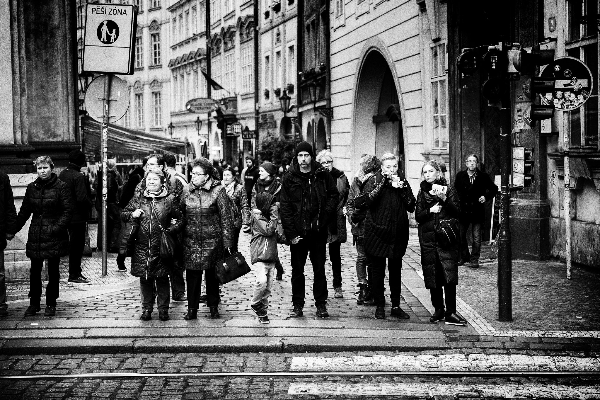 Nikon Df sample photo. Crosswalk photography