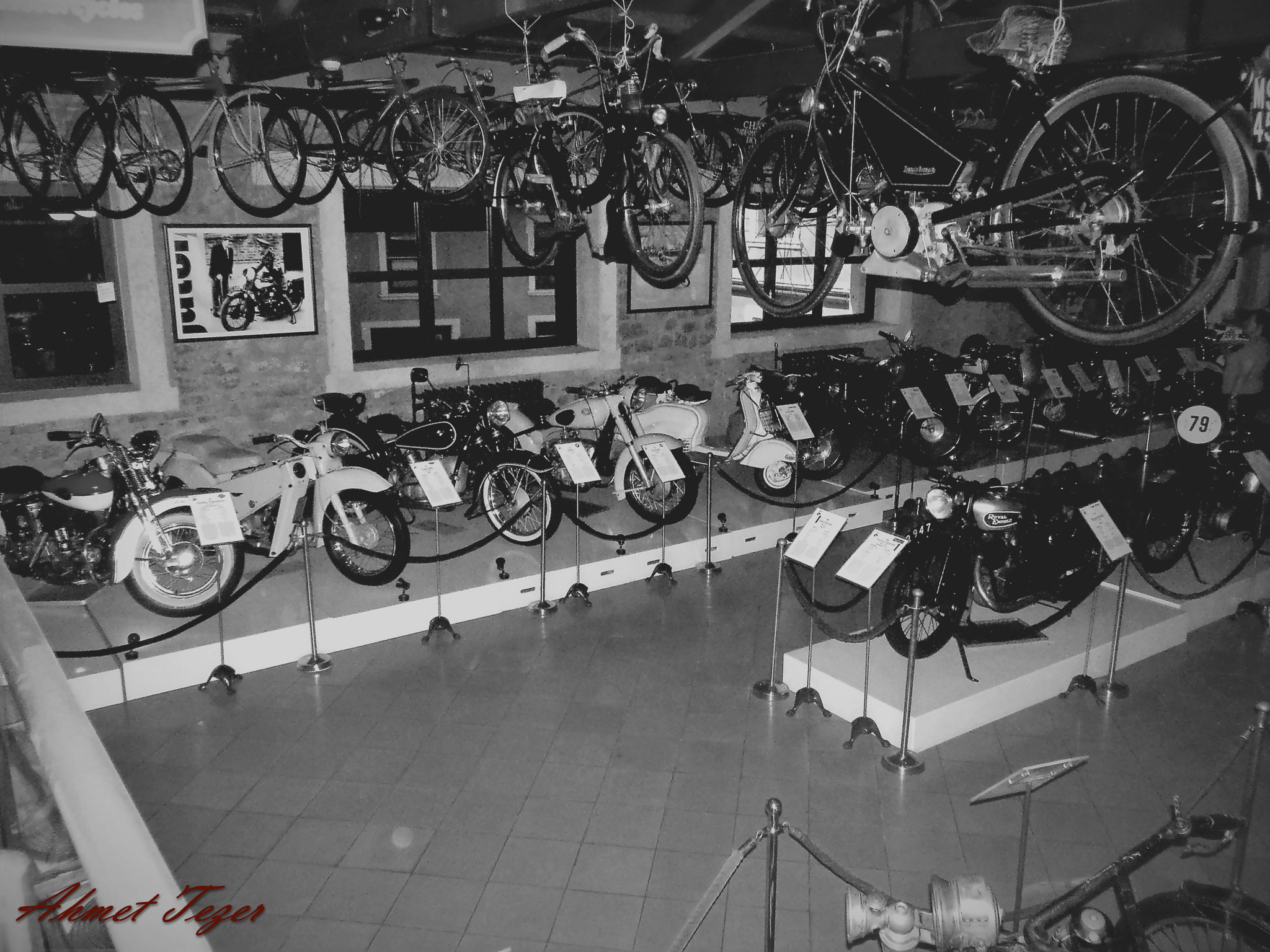 Olympus SZ-10 sample photo. Motocycle museum photography