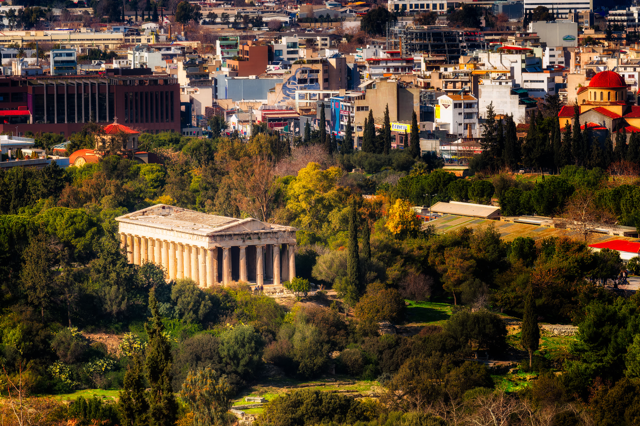 Nikon D800 sample photo. Athens temple of hephaestus photography