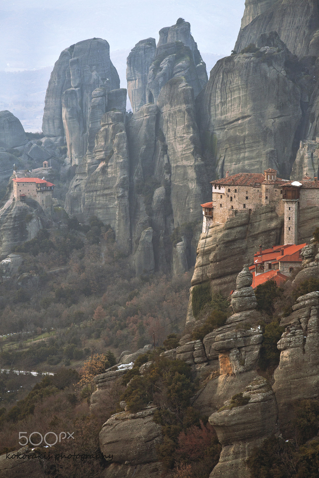 Canon EOS 5D Mark II + Canon EF 100-300mm F4.5-5.6 USM sample photo. Roussanou monastery photography