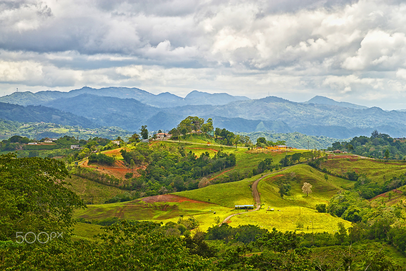 AF Zoom-Nikkor 75-300mm f/4.5-5.6 sample photo. Campo de orocovis, puerto rico photography