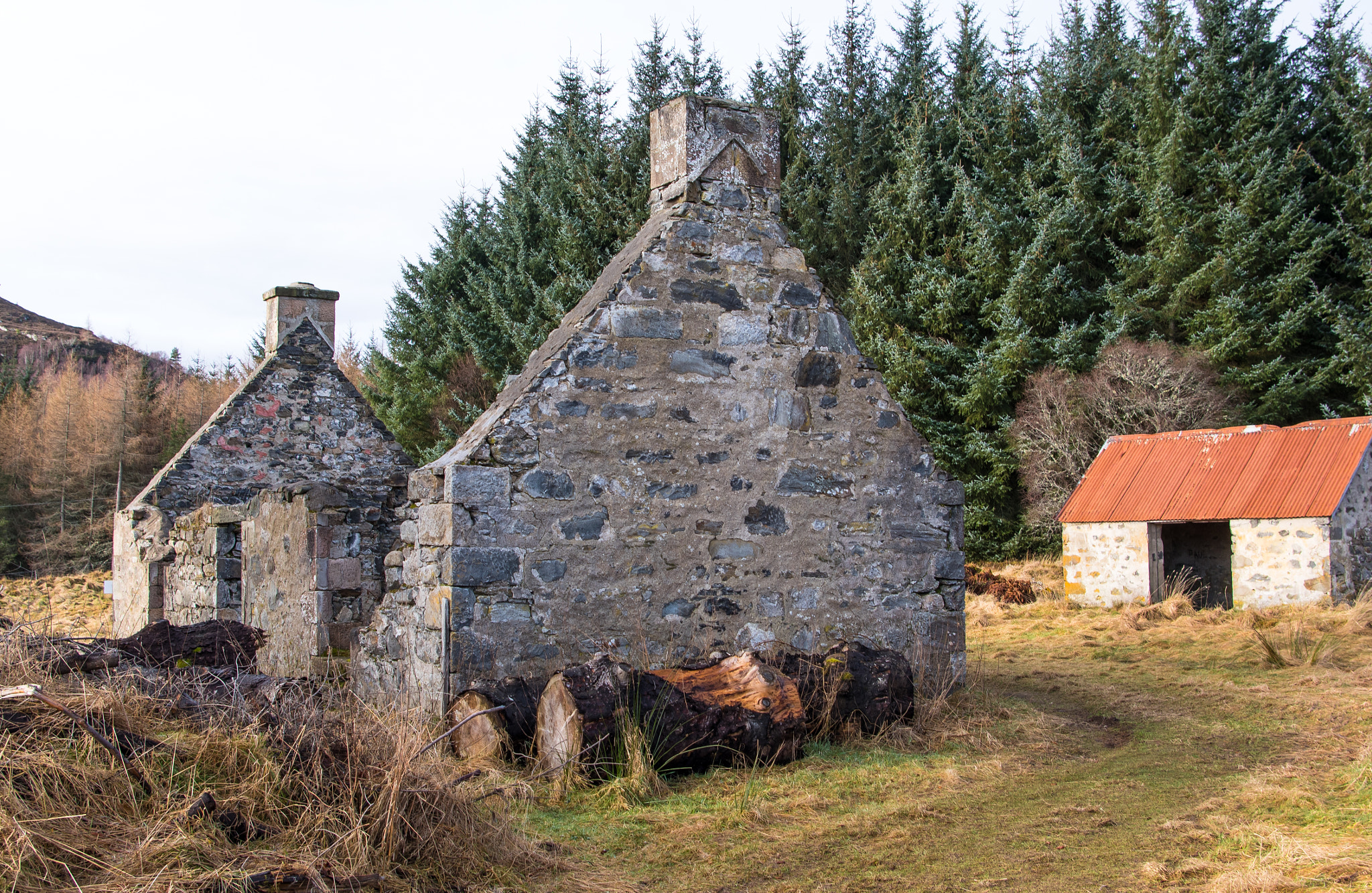 Pentax K-1 sample photo. Ruined cottage photography