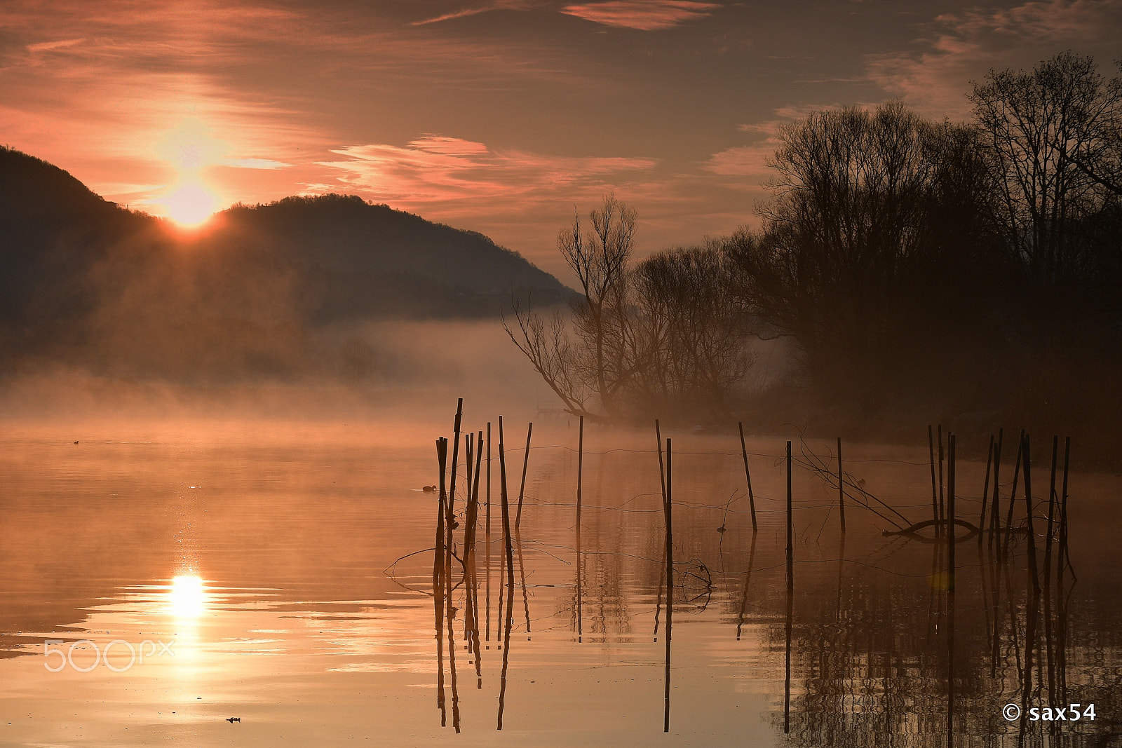 Nikon D500 sample photo. Sunrise on the river adda photography