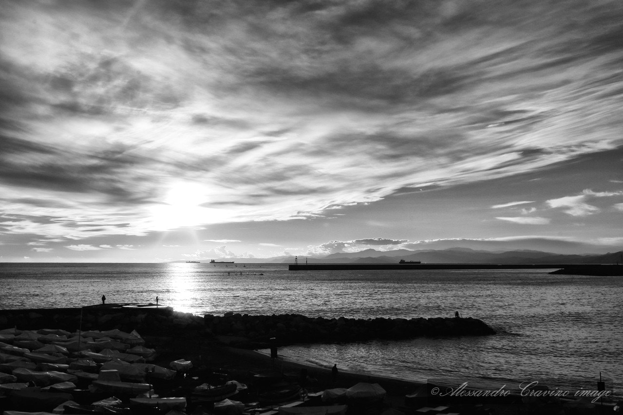 Canon EOS 70D sample photo. Sunset on the sea photography