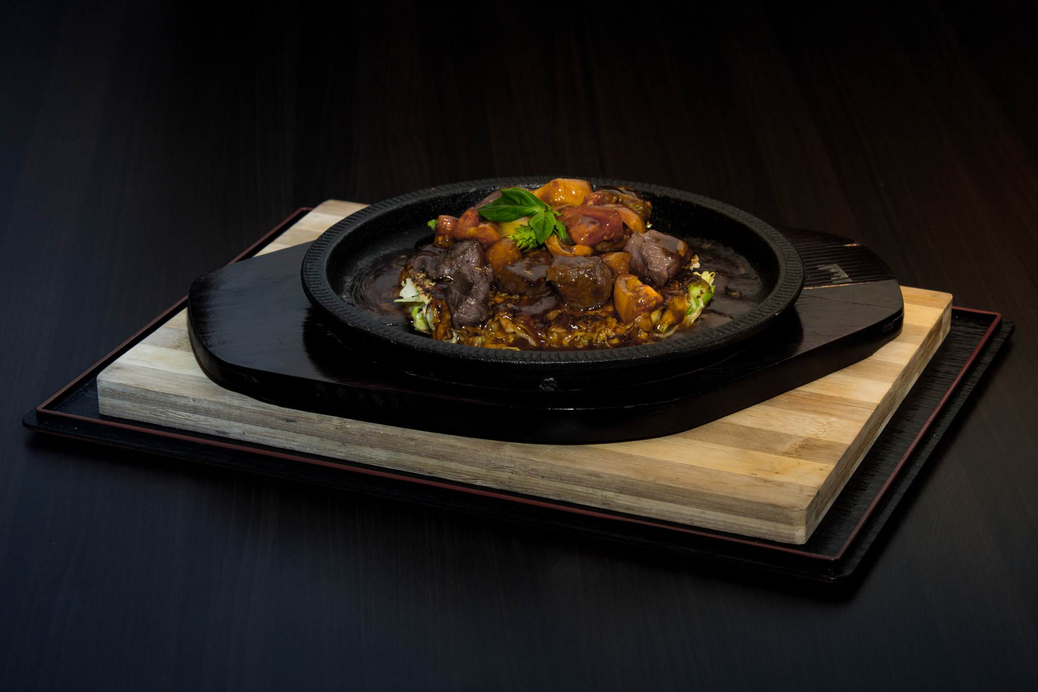 35-70mm F4 sample photo. Delicious sizzling food photography