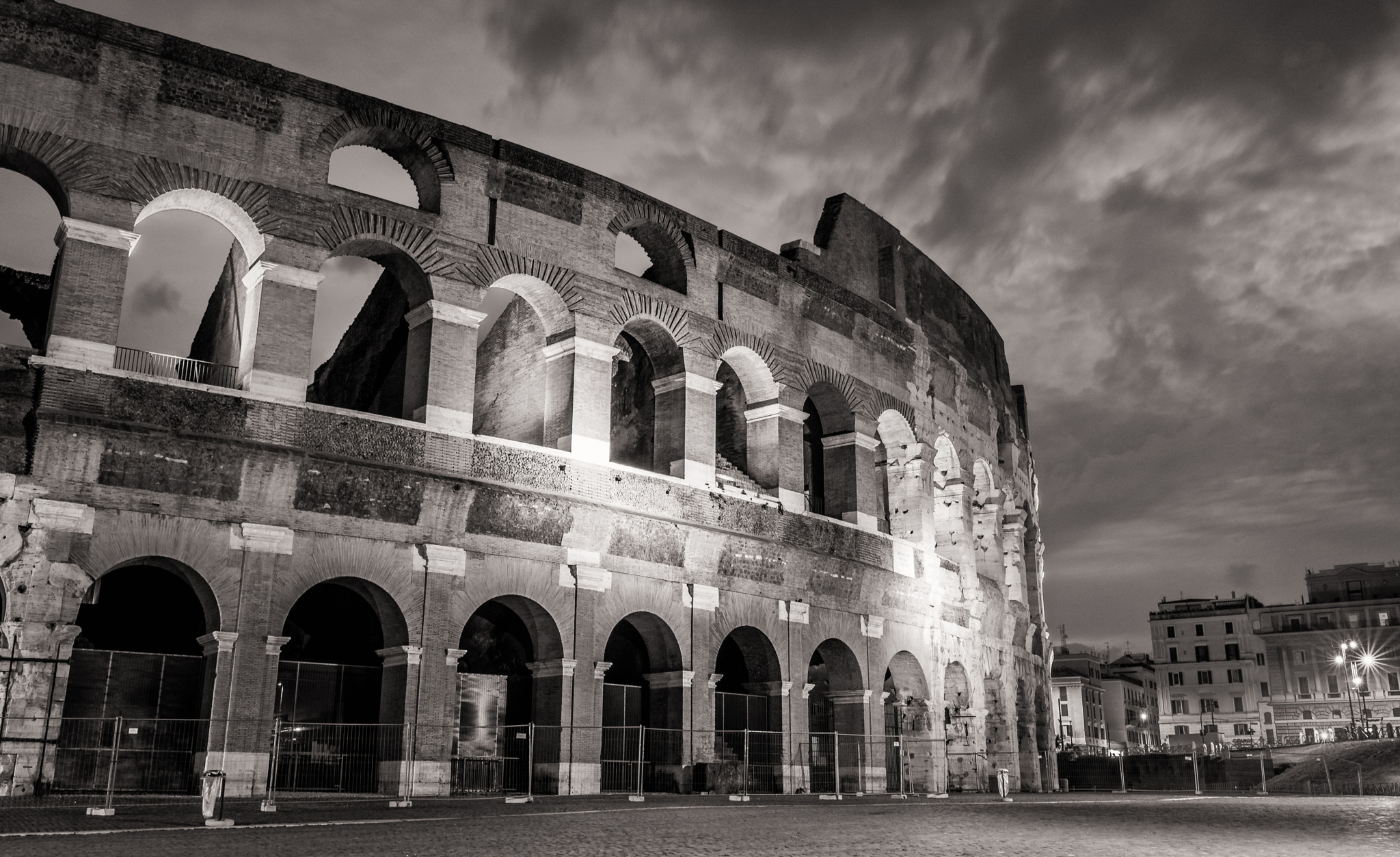 Nikon D600 sample photo. Colosseum b&w photography