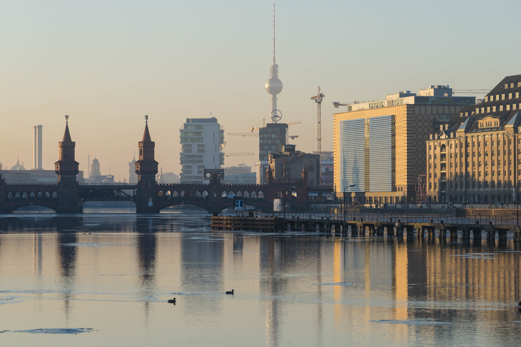 Sony a7 sample photo. Sunset by the spree photography