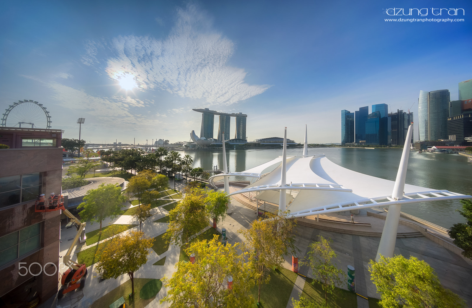 Sony a7R + Voigtlander HELIAR-HYPER WIDE 10mm F5.6 sample photo. Morning at singapore photography