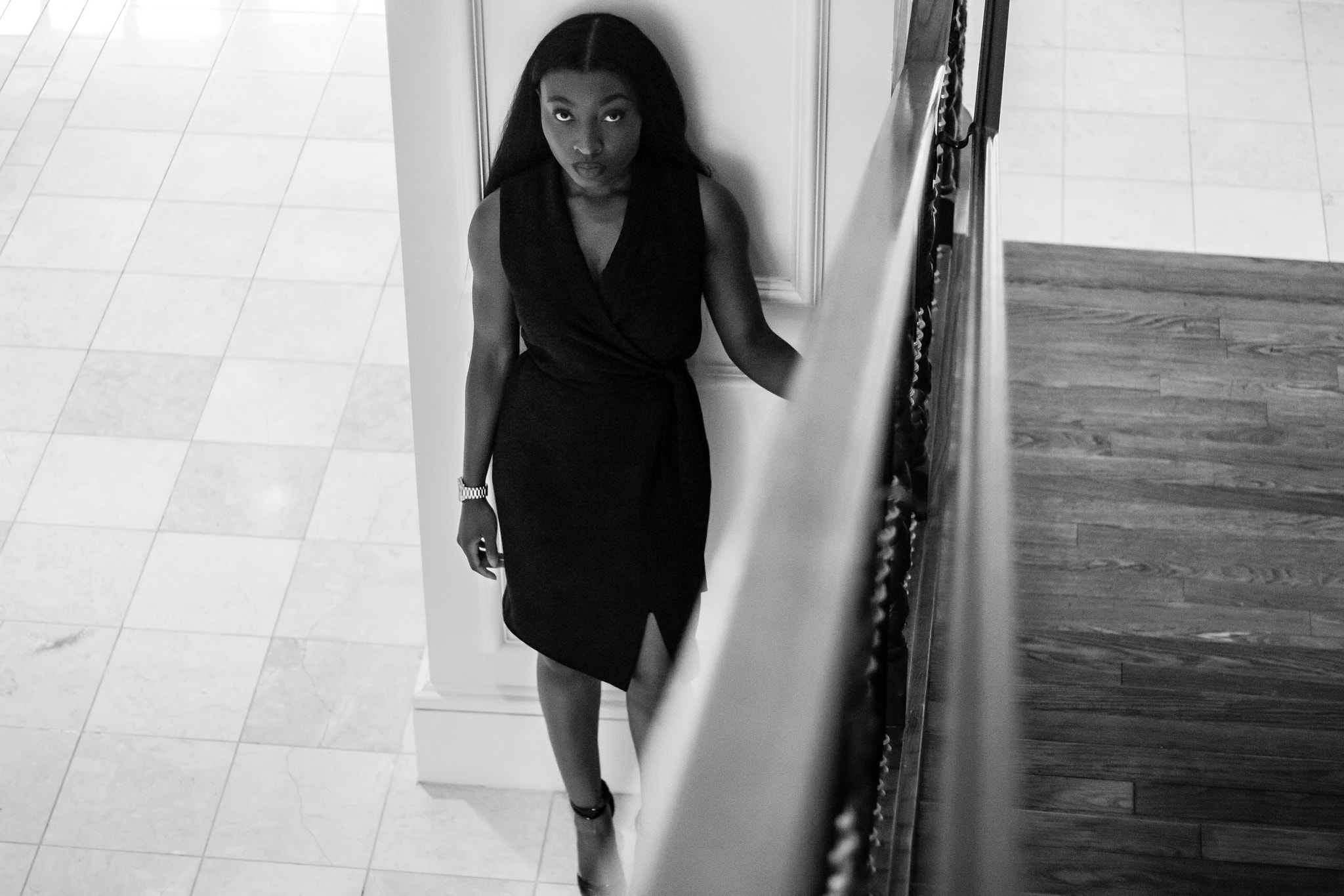 Canon EOS 100D (EOS Rebel SL1 / EOS Kiss X7) sample photo. Lady in black. photography