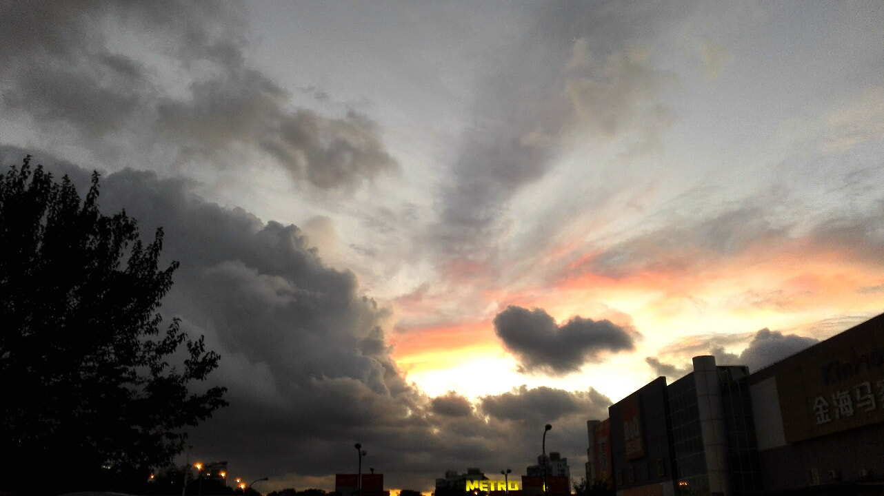 HUAWEI H60-L01 sample photo. Heart cloud photography