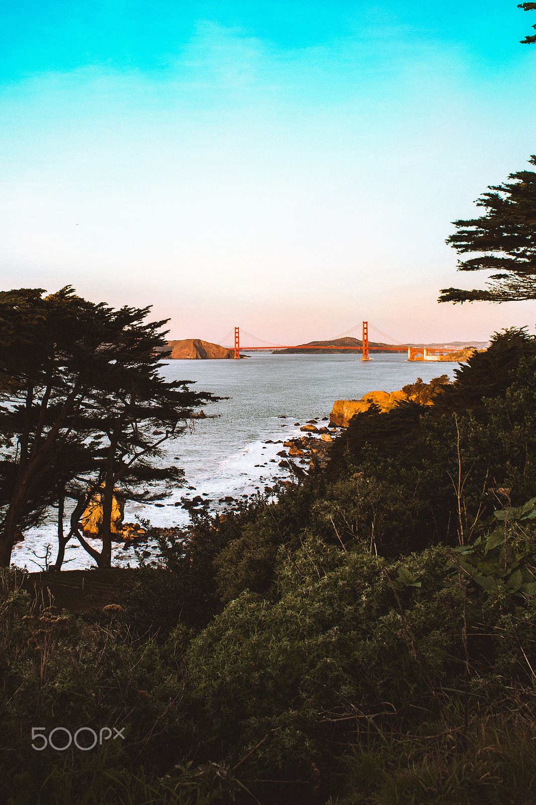 Canon EOS 6D sample photo. Golden gate from land's end photography
