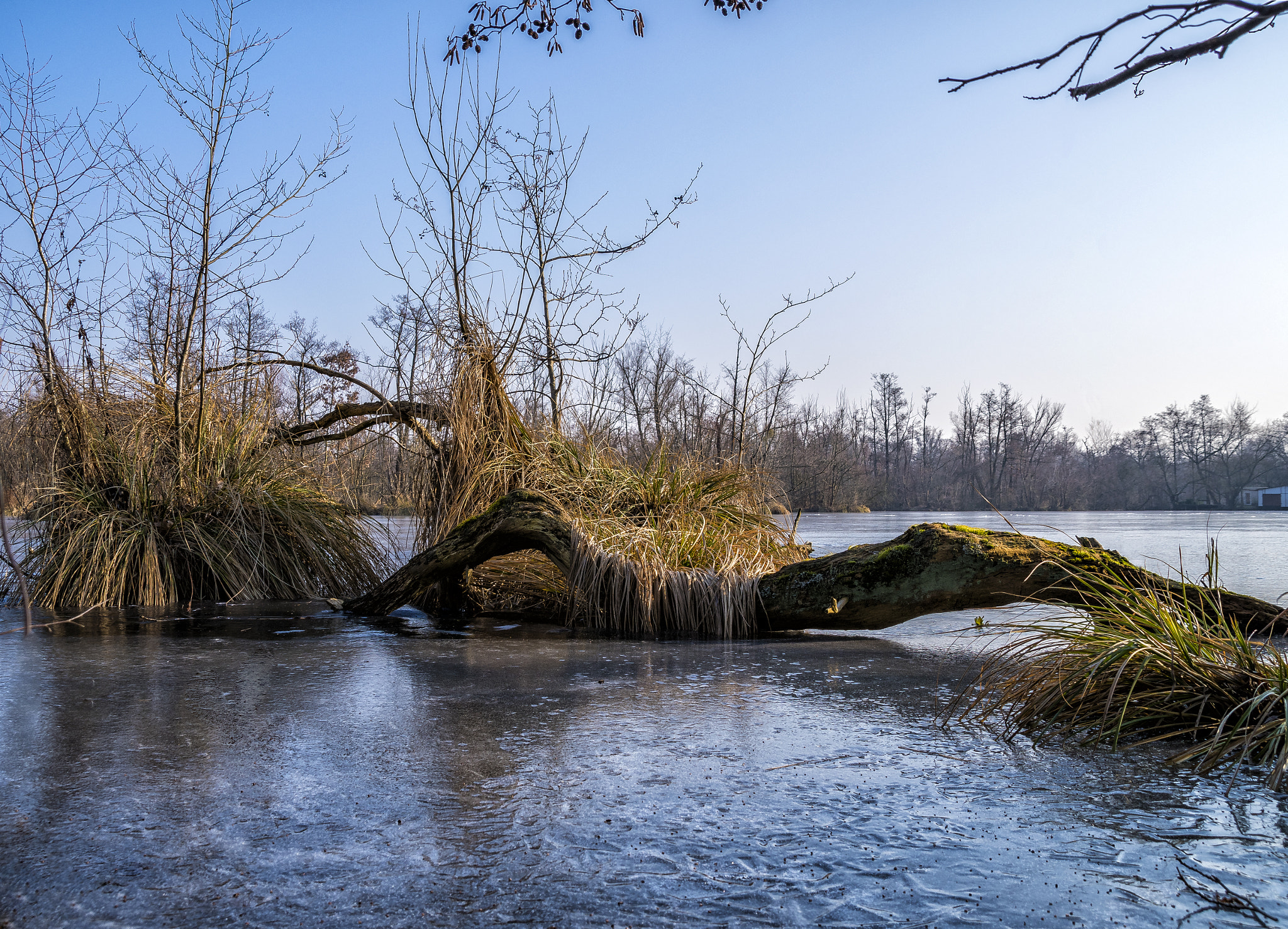 Sigma 18-250mm F3.5-6.3 DC Macro OS HSM sample photo. Frozen lake photography