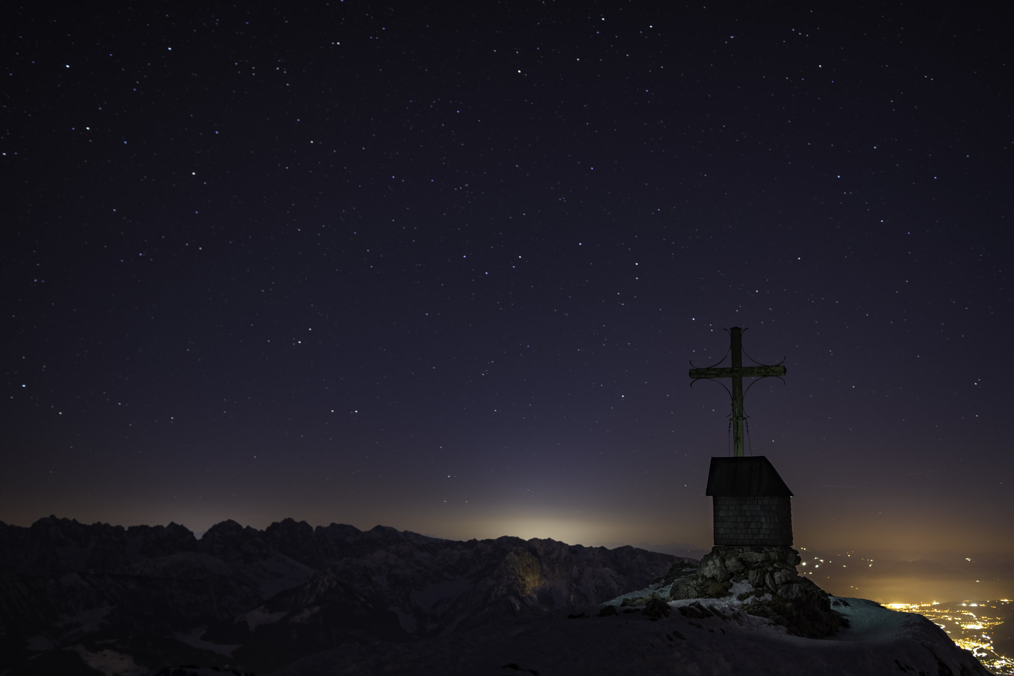 Nikon D750 + Samyang 35mm F1.4 AS UMC sample photo. Geigelstein at night photography