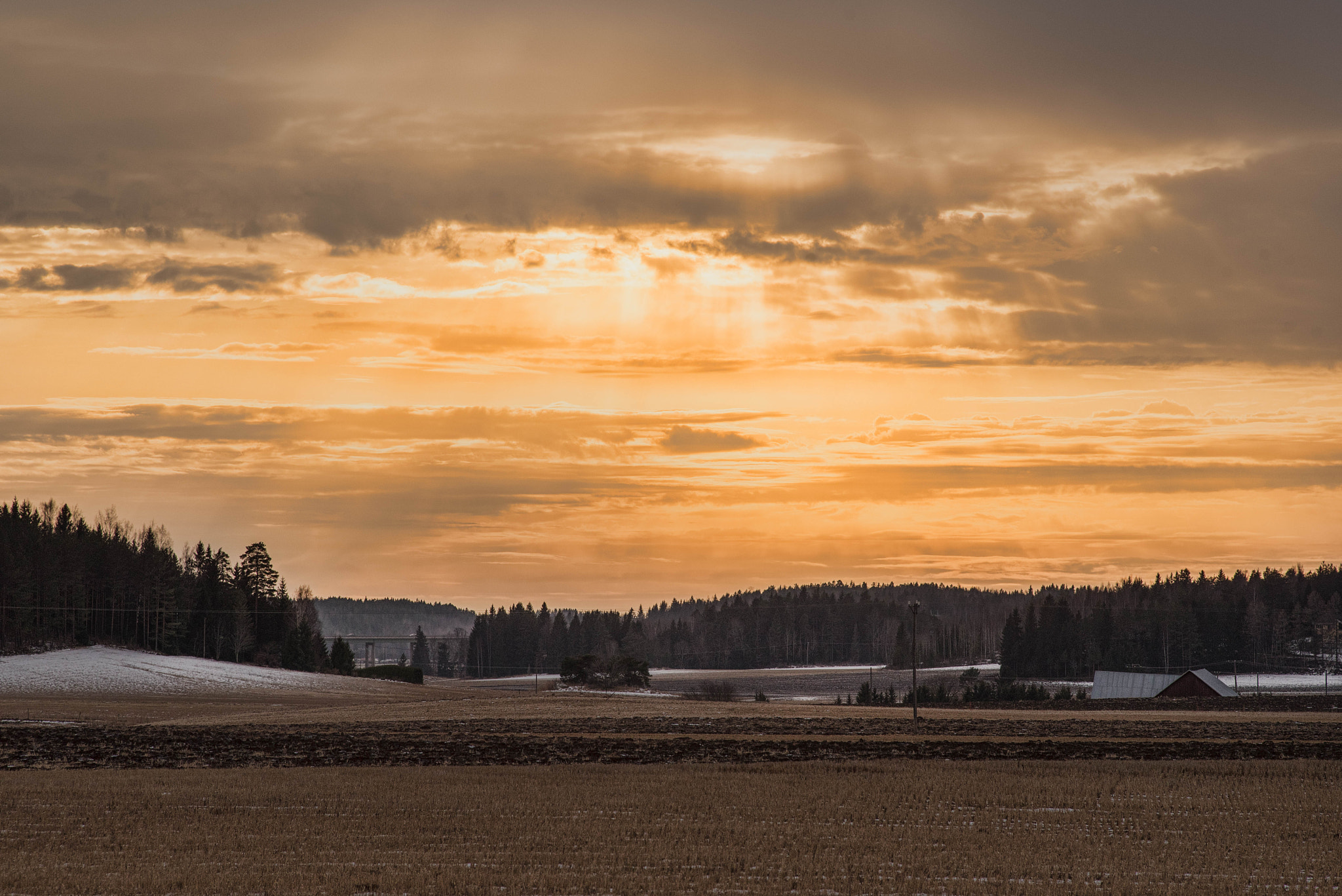 AF Nikkor 180mm f/2.8 IF-ED sample photo. Dramatic sky photography