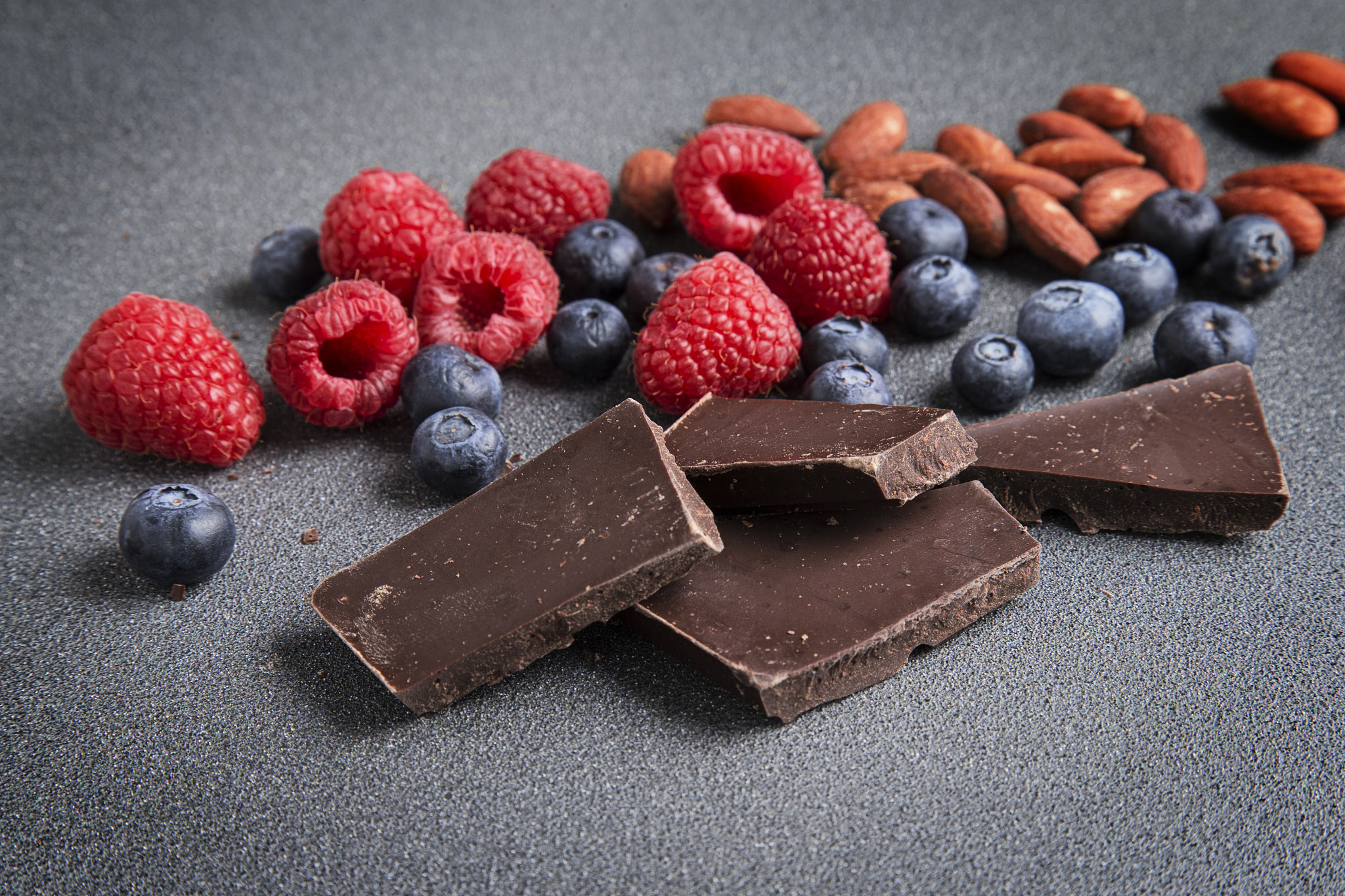 Canon EOS-1D X sample photo. Fresh fruit berries chocolate and nuts photography