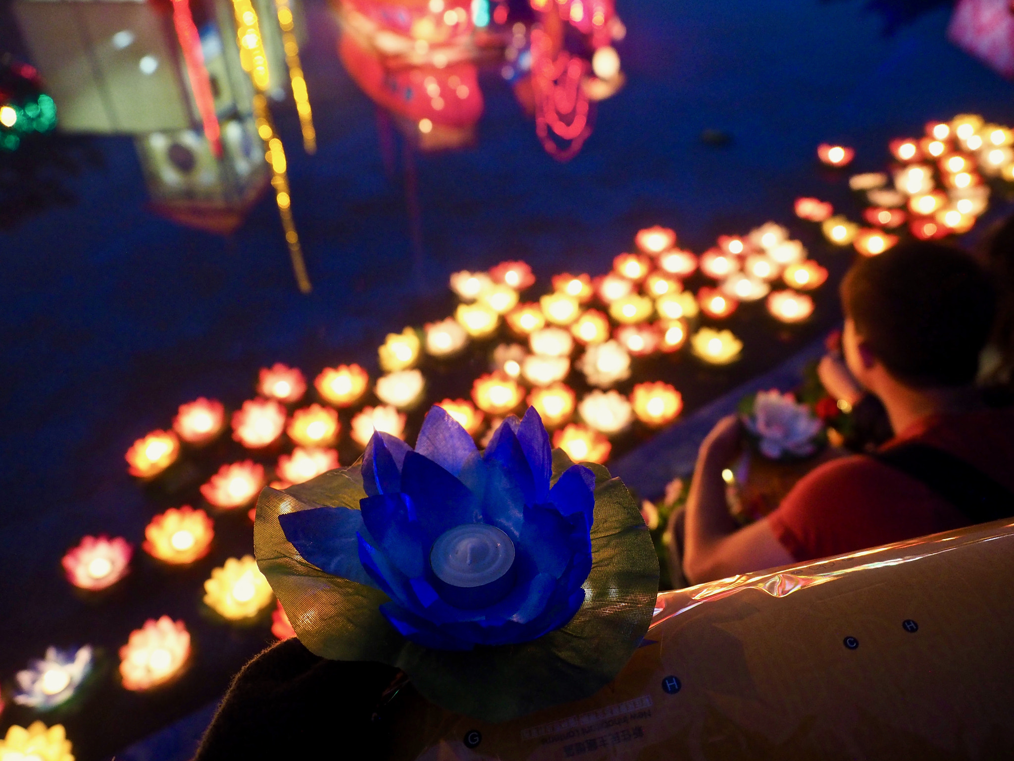 Olympus OM-D E-M1 sample photo. Krathong in taiwan lantern festival, 2017. photography