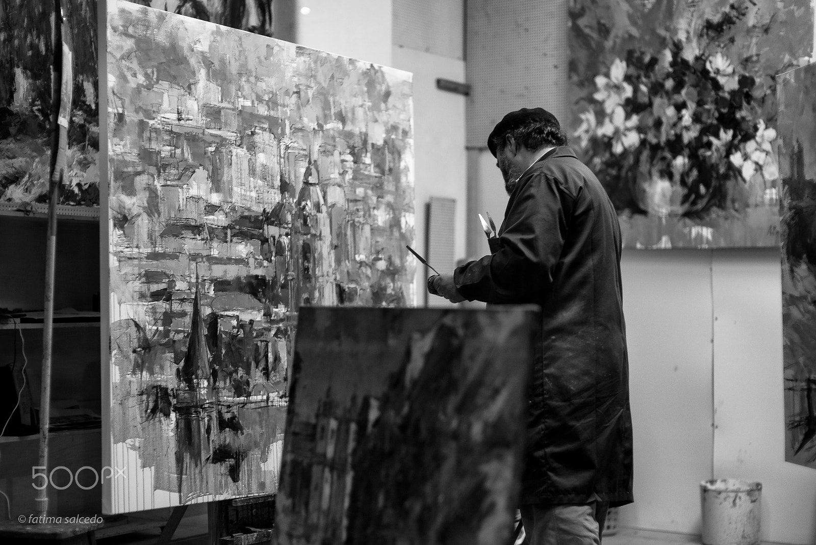 Leica Noctilux-M 50mm F0.95 ASPH sample photo. Artist at work... photography