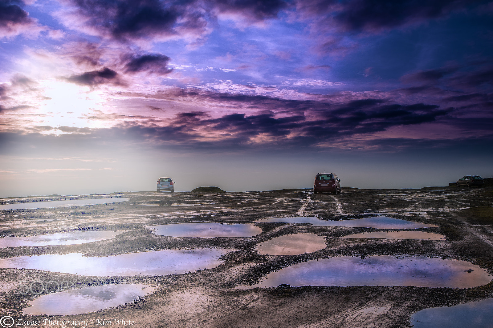 Nikon D500 sample photo. Puddlepath to sunset photography