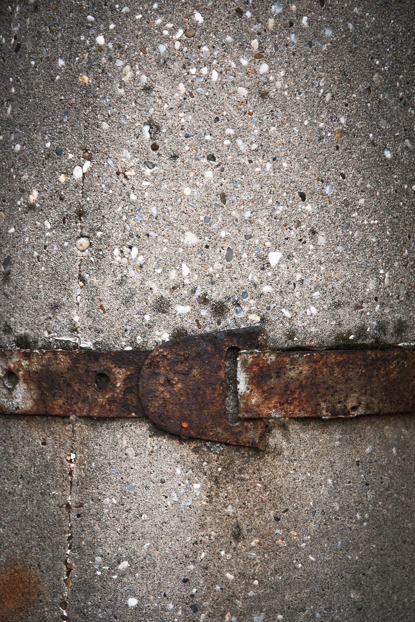 Nikon D5500 sample photo. Iron rusty tape on concrete photography
