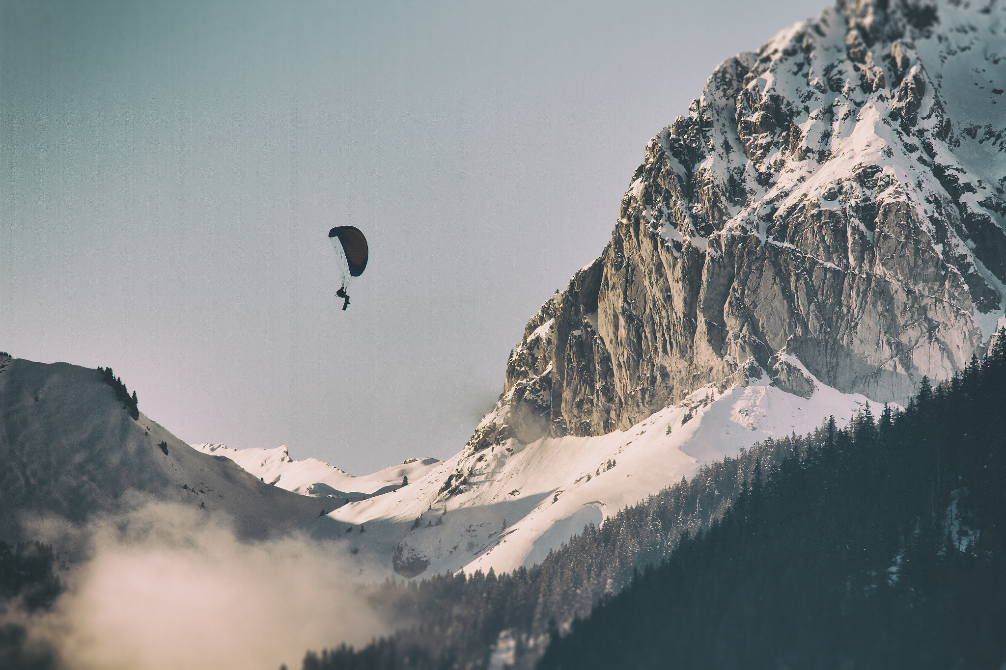 Sigma 70-200mm F2.8 EX DG OS HSM sample photo. Parapente photography