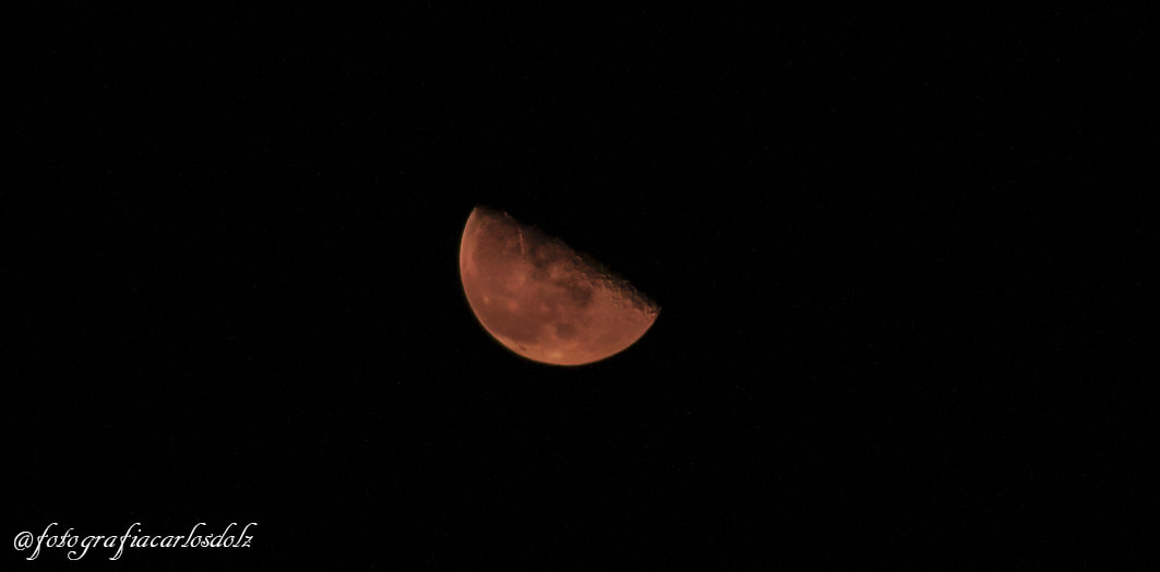 Nikon D700 sample photo. Red moon photography