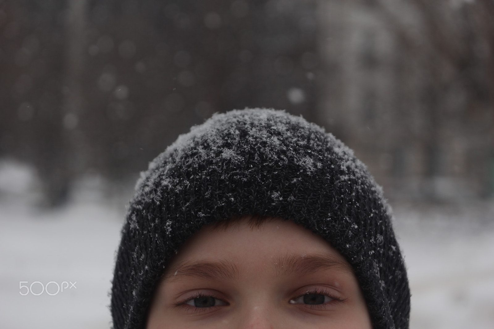 Canon EF 35-80mm f/4-5.6 sample photo. Snowfall photography