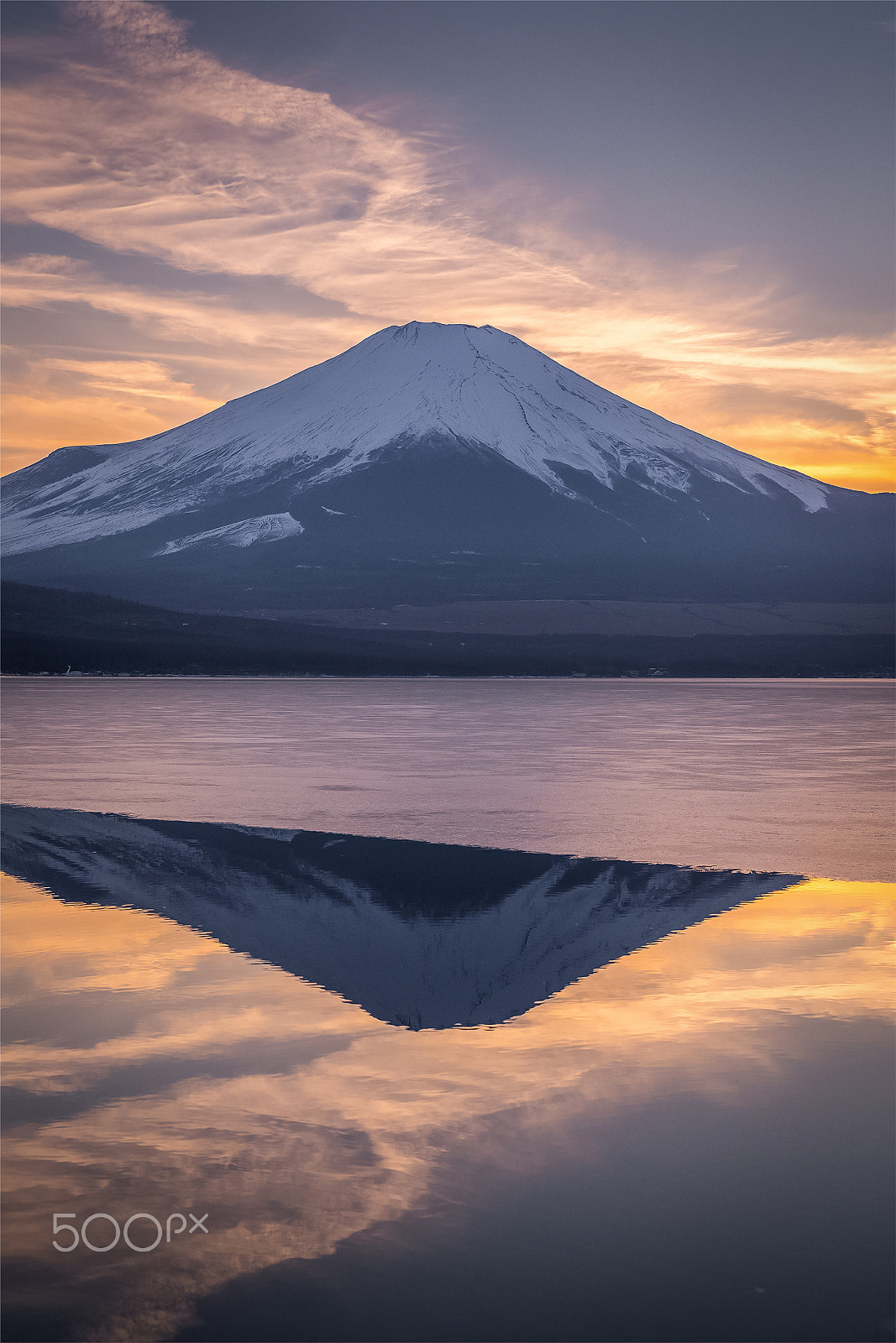 Canon EF 24-70mm F2.8L II USM sample photo. Mountain fuji and yamanakako ice lake photography