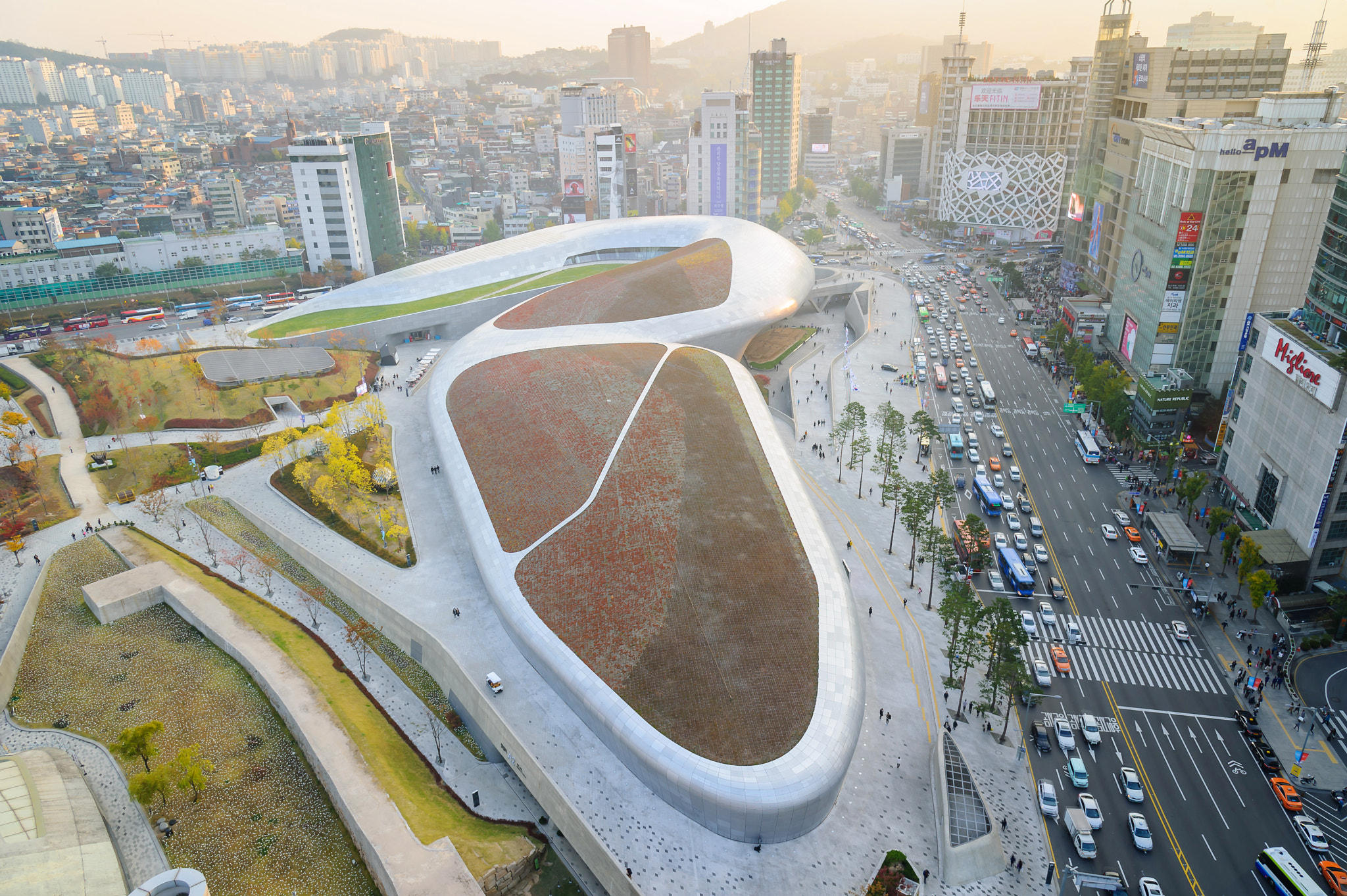 Nikon D3S sample photo. Dongdaemun design plaza high view  in seoul, byzah photography