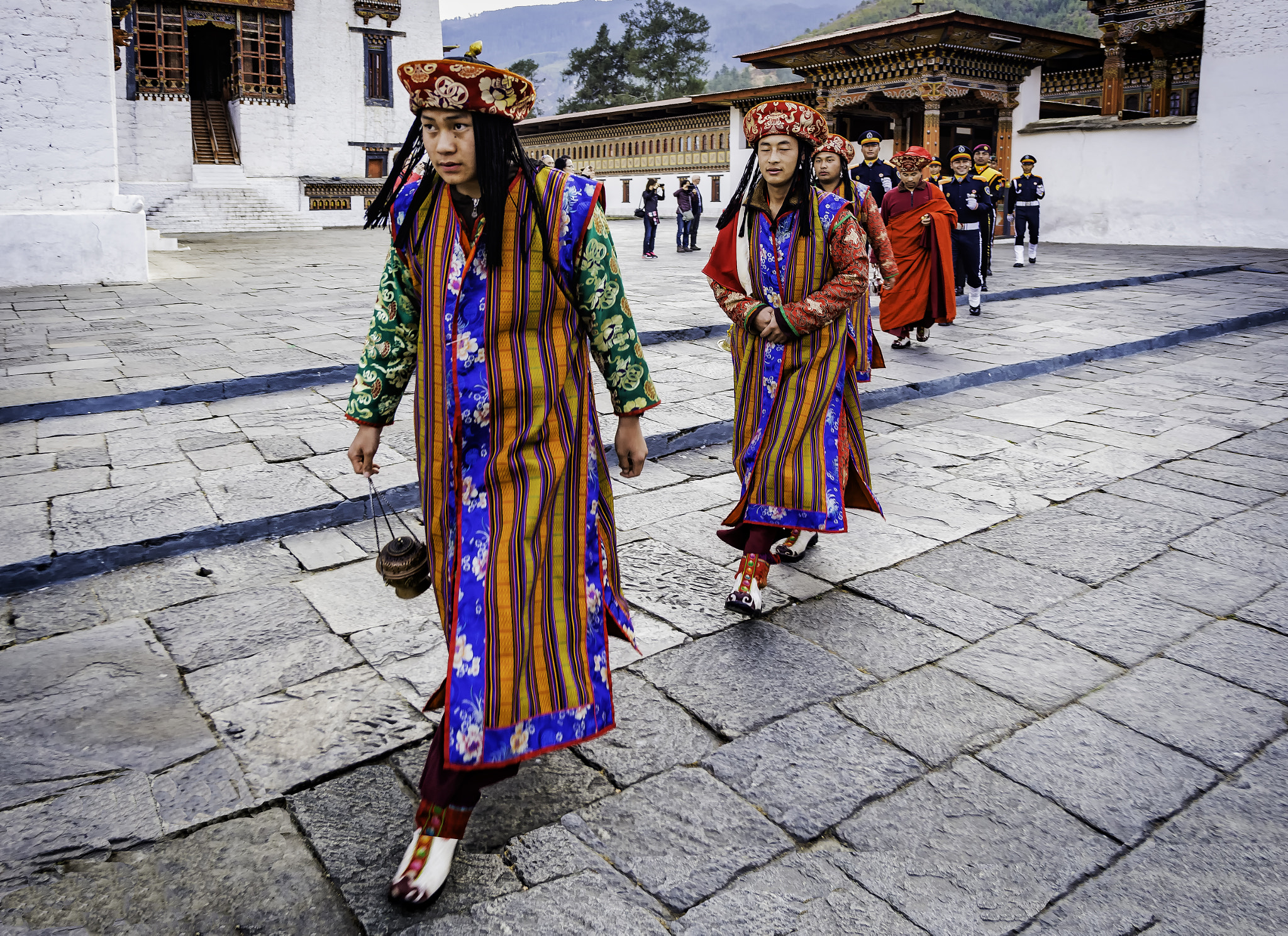 Nikon D4 sample photo. Bhutanese honor guard photography