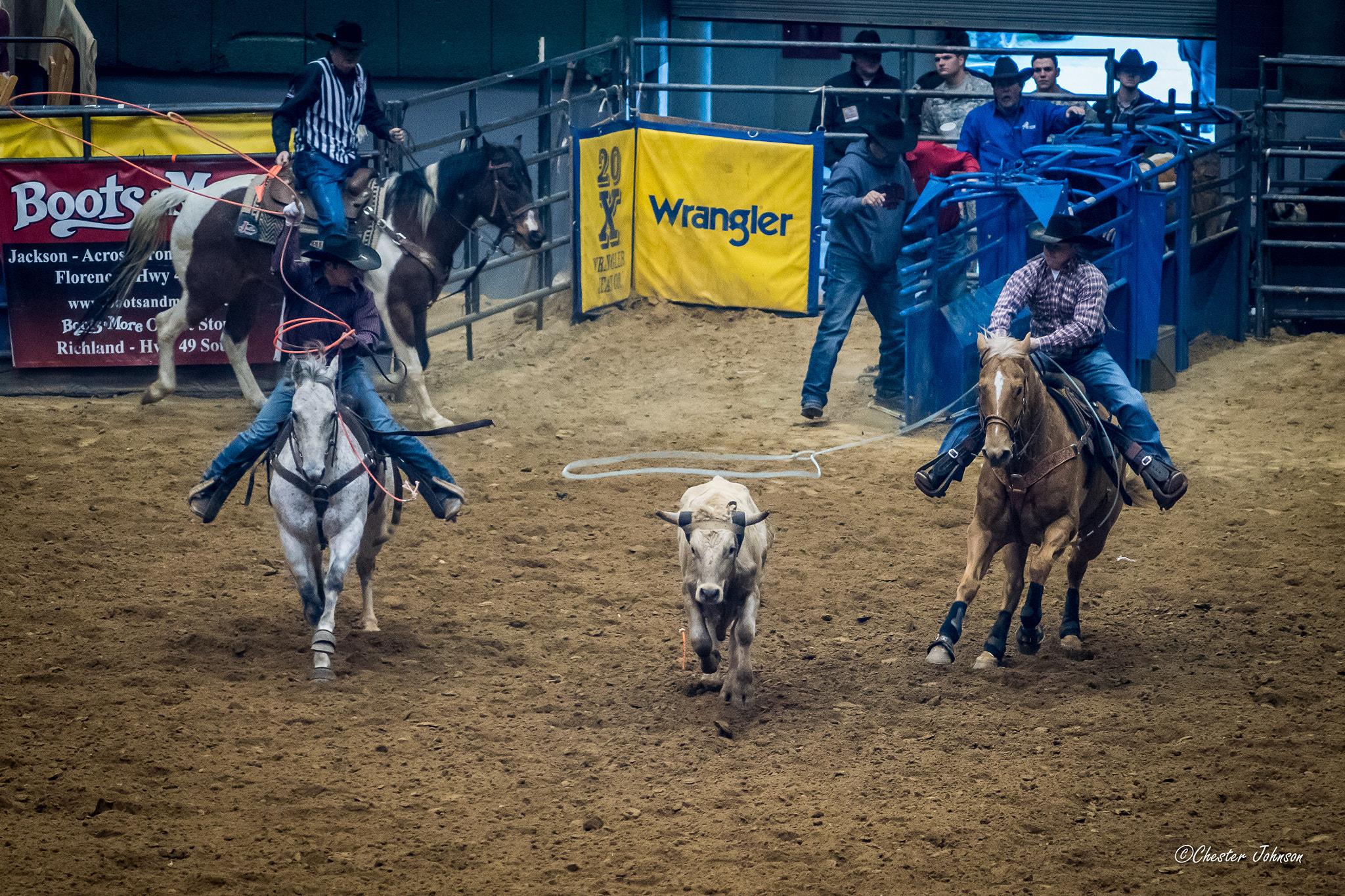 Nikon AF-Nikkor 80-200mm F2.8D ED sample photo. Steer roping event photography