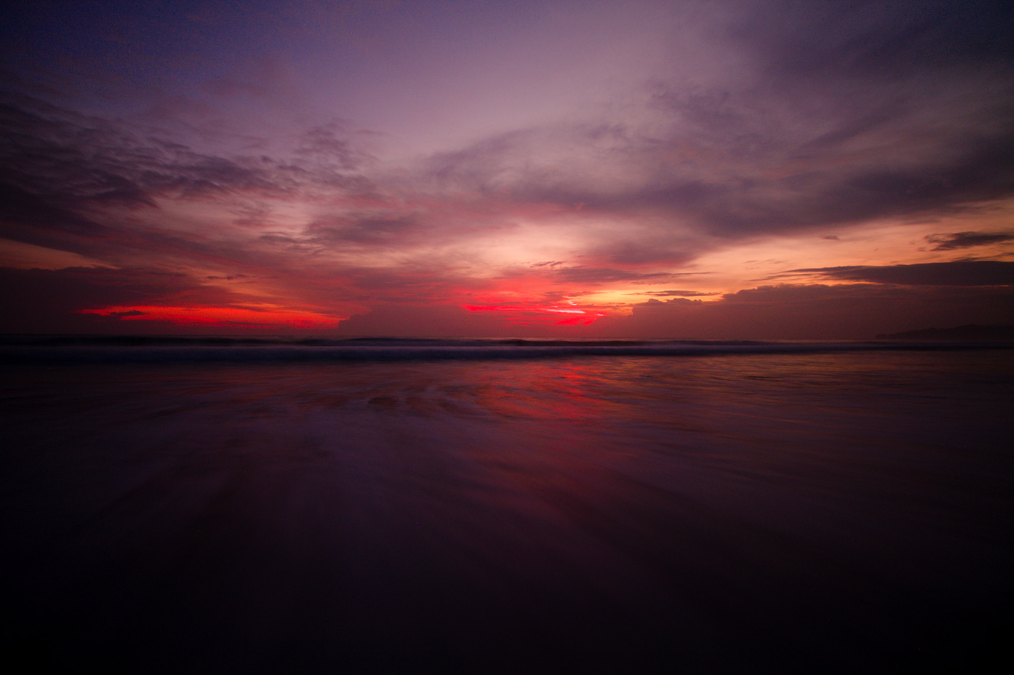 Canon EOS M2 + Canon EF-S 10-18mm F4.5–5.6 IS STM sample photo. Sunset @ sawarna beach, banten photography