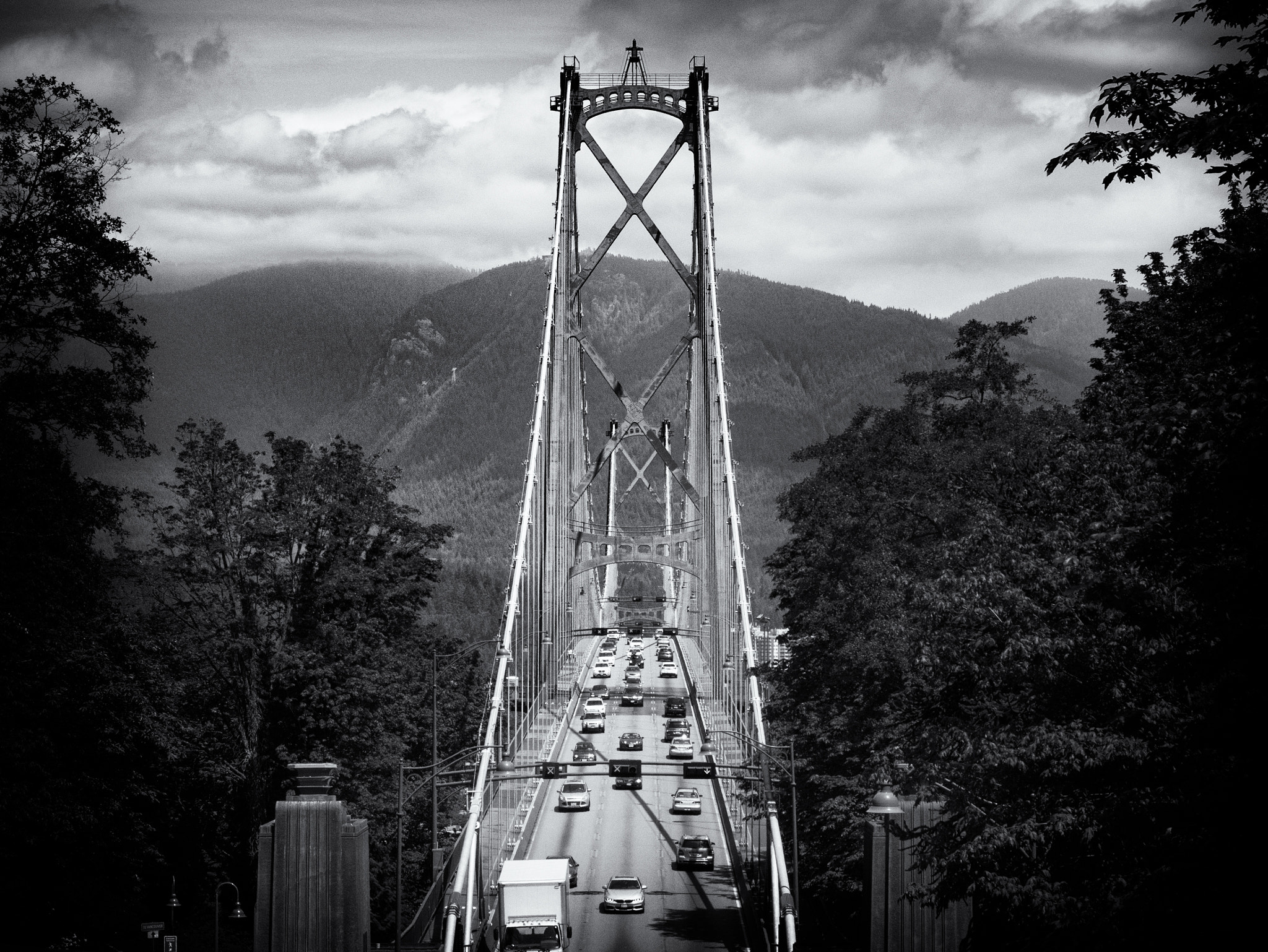 Panasonic Lumix DMC-GX7 sample photo. Lions gate bridge photography