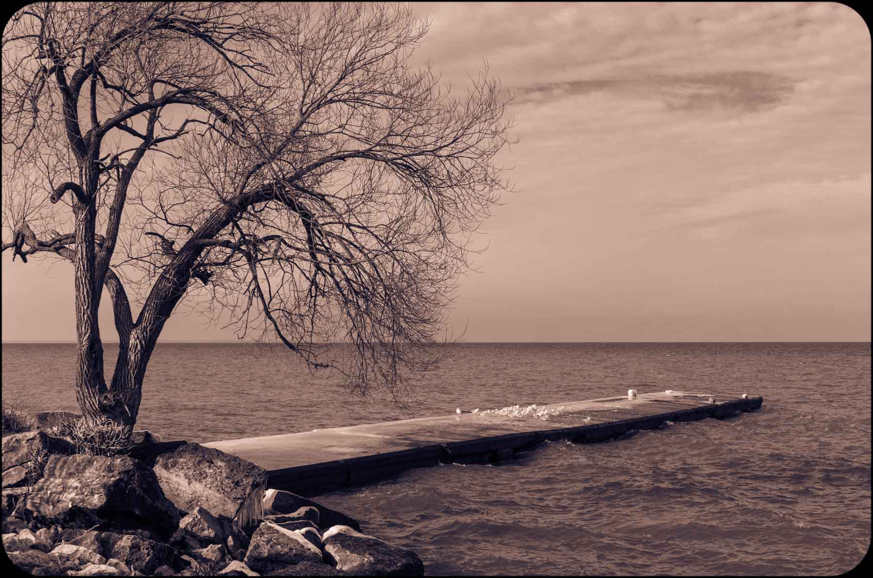 Sony Alpha NEX-5T sample photo. Grimsby pier duotone photography