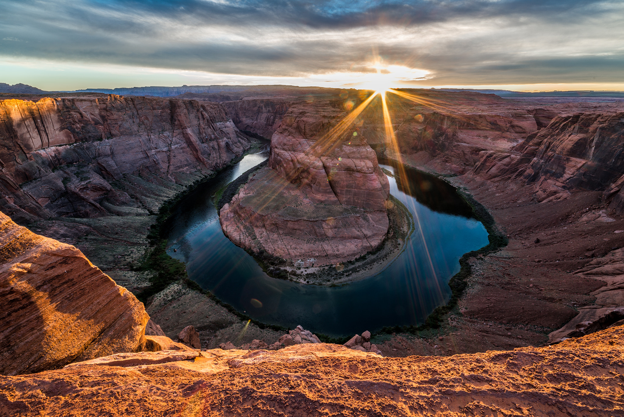 Samyang 14mm F2.8 ED AS IF UMC sample photo. Sunset over horseshoe bend photography