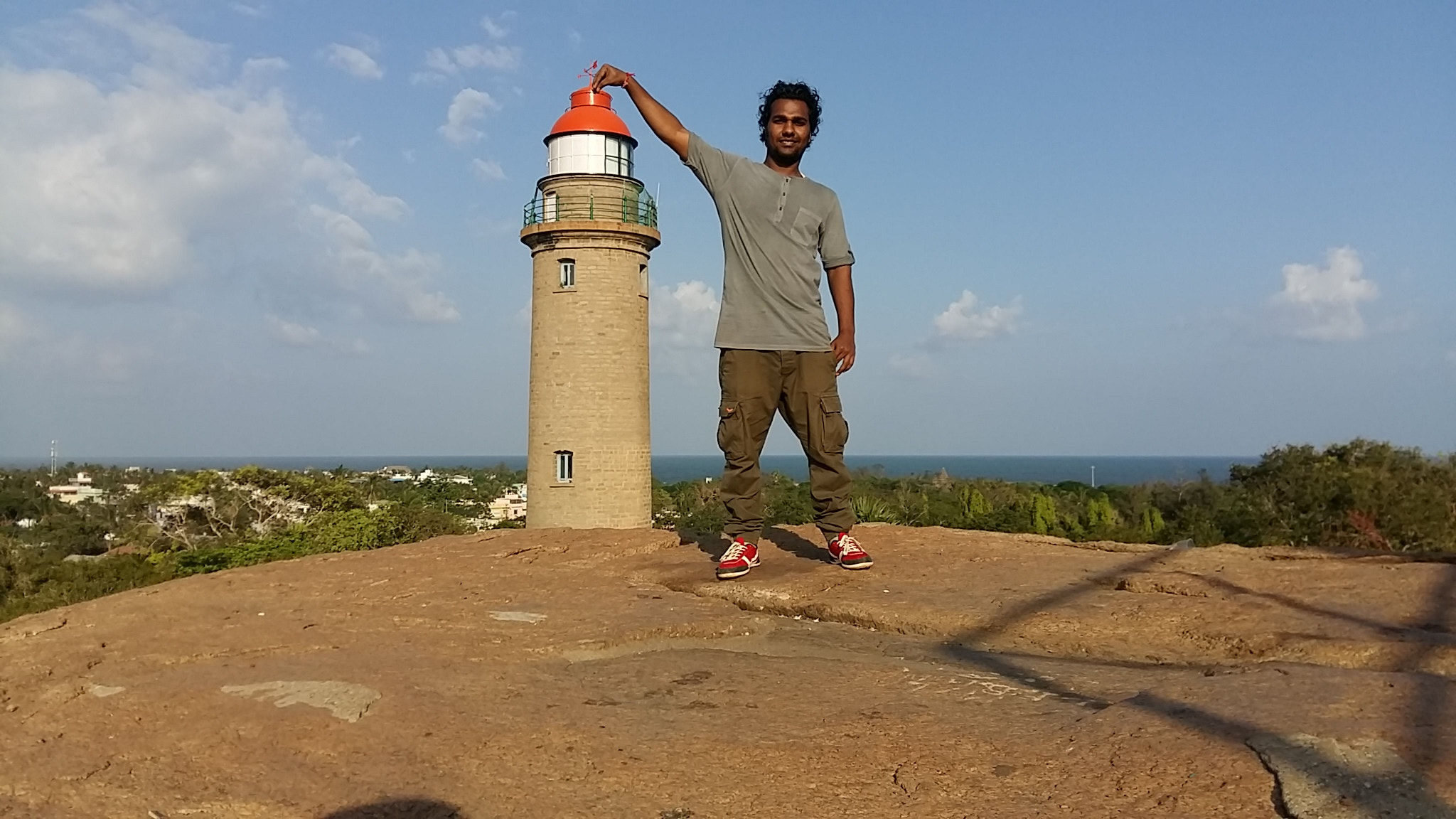 Samsung Galaxy A7 sample photo. Mahabalipuram-light house-india photography