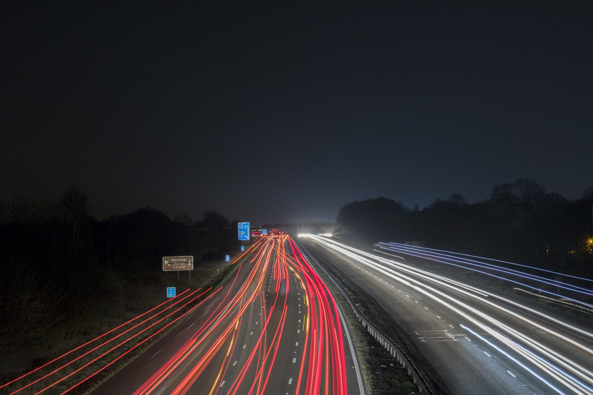 Canon EOS 760D (EOS Rebel T6s / EOS 8000D) sample photo. M1 traffic trails photography