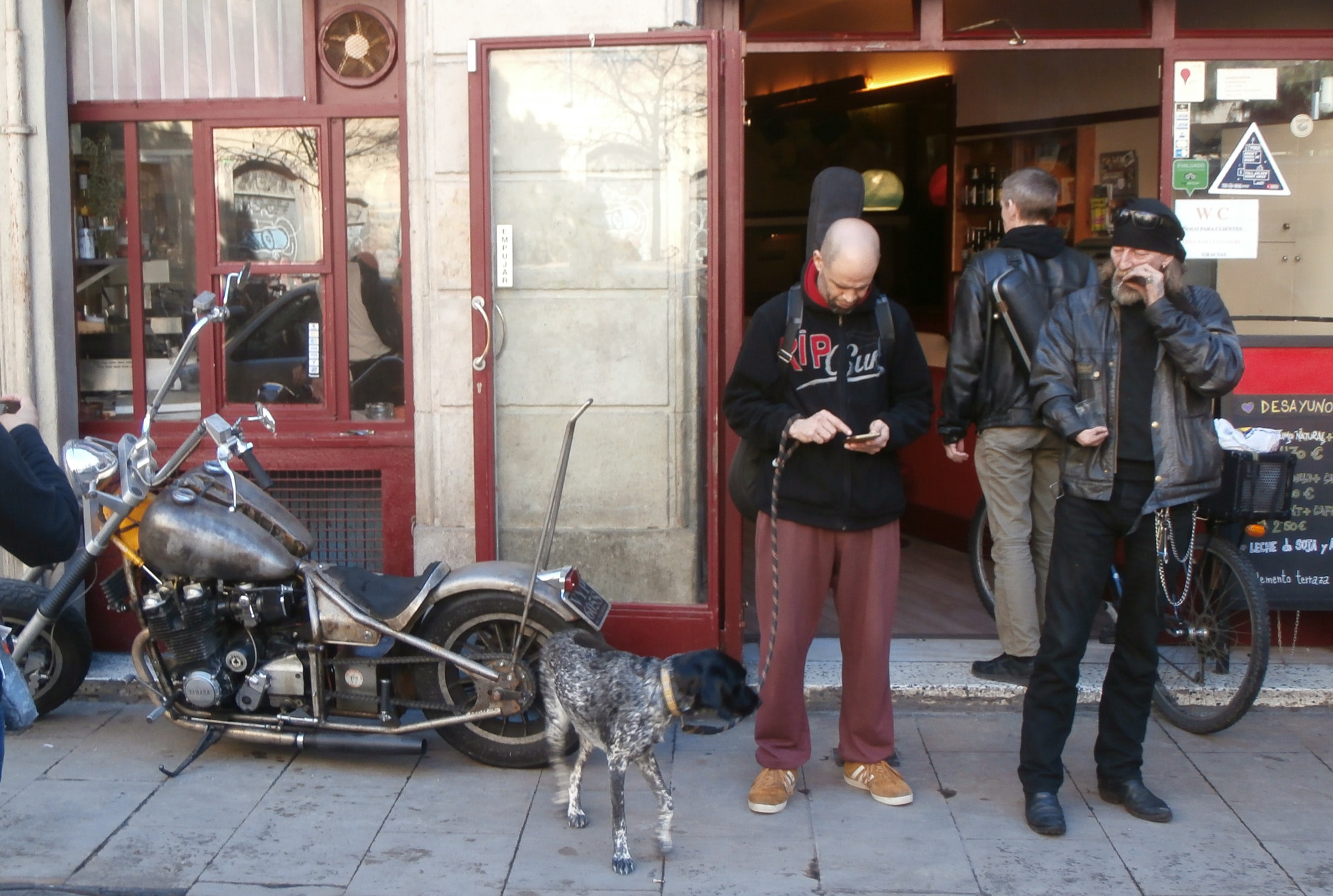 Olympus VR340,D750 sample photo. Harleys, moteros y bares de carretera... photography