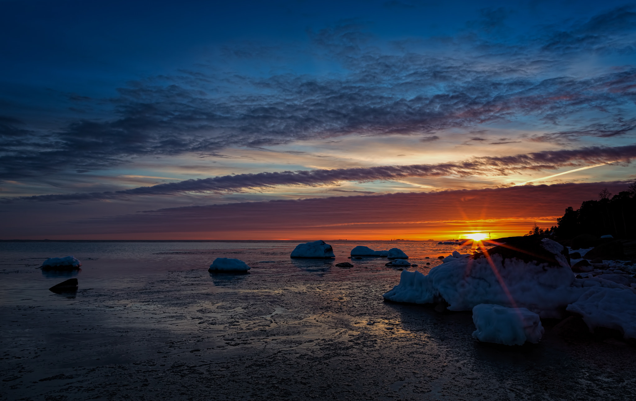 Canon EF 24mm F1.4L II USM sample photo. The winter sunset photography