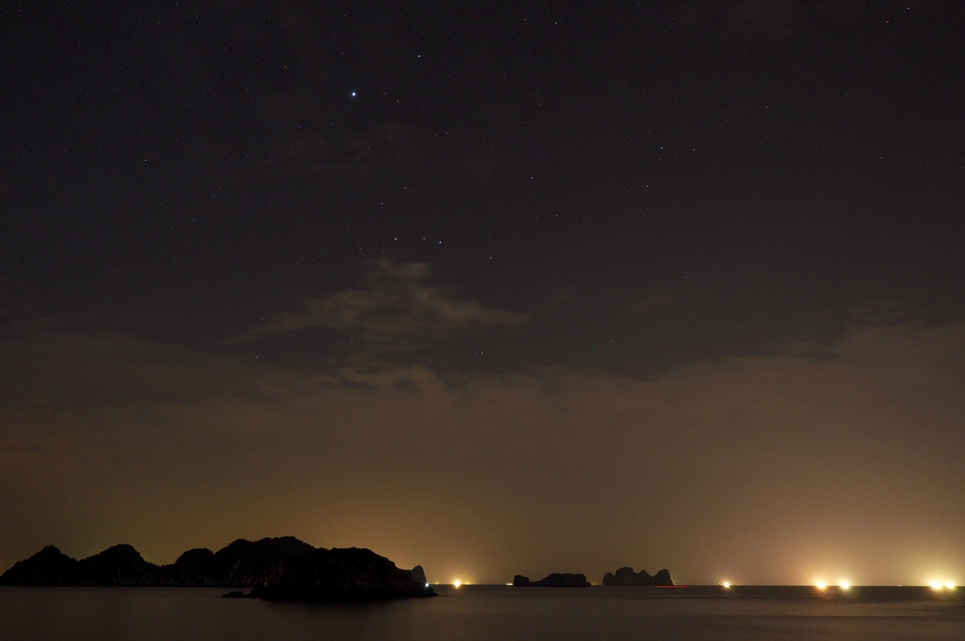 Olympus M.Zuiko Digital ED 12-40mm F2.8 Pro sample photo. Fishing lights - cat ba, vietnam photography