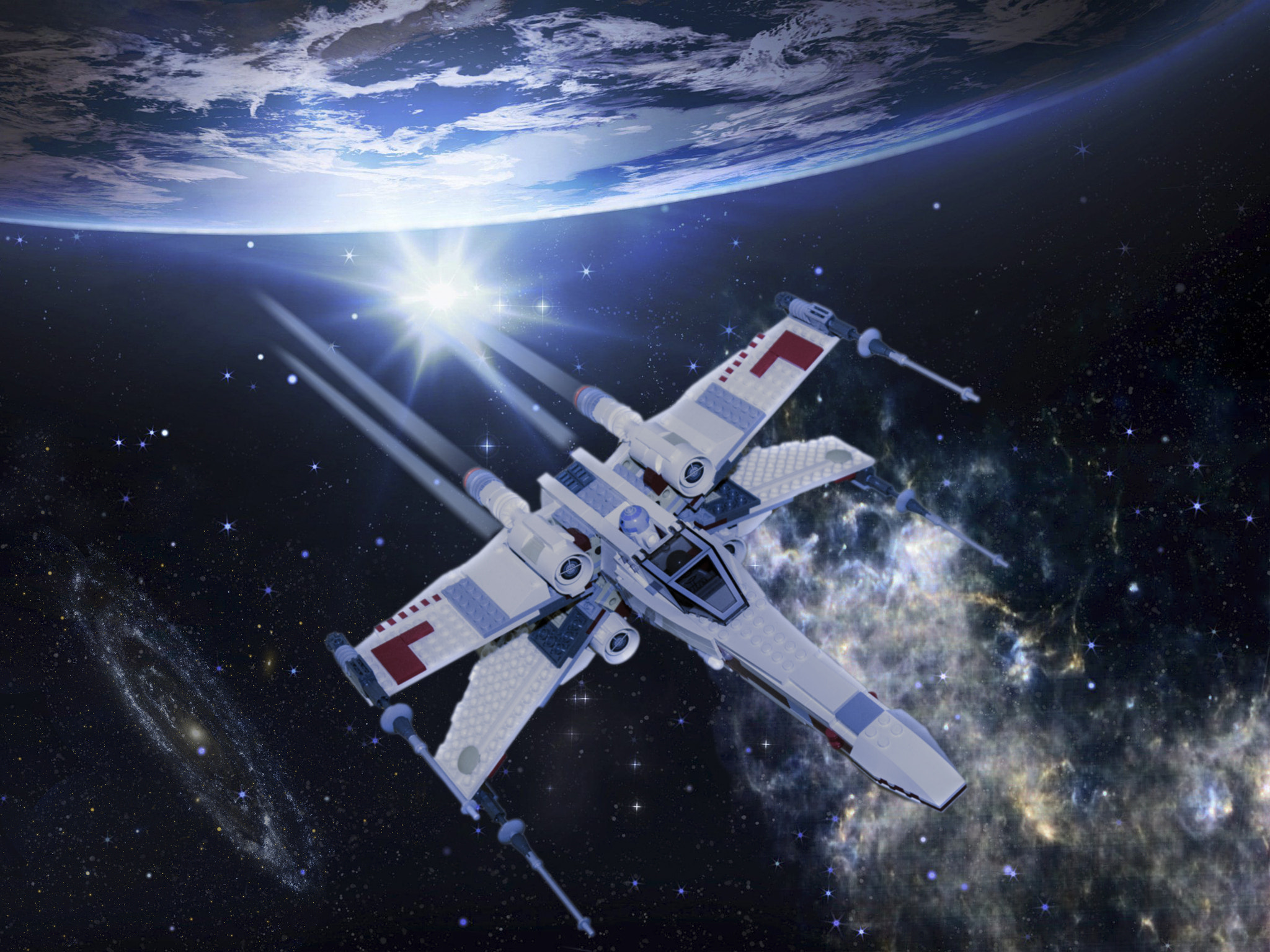 Panasonic Lumix DMC-G6 sample photo. Lego x-wing fighter photography