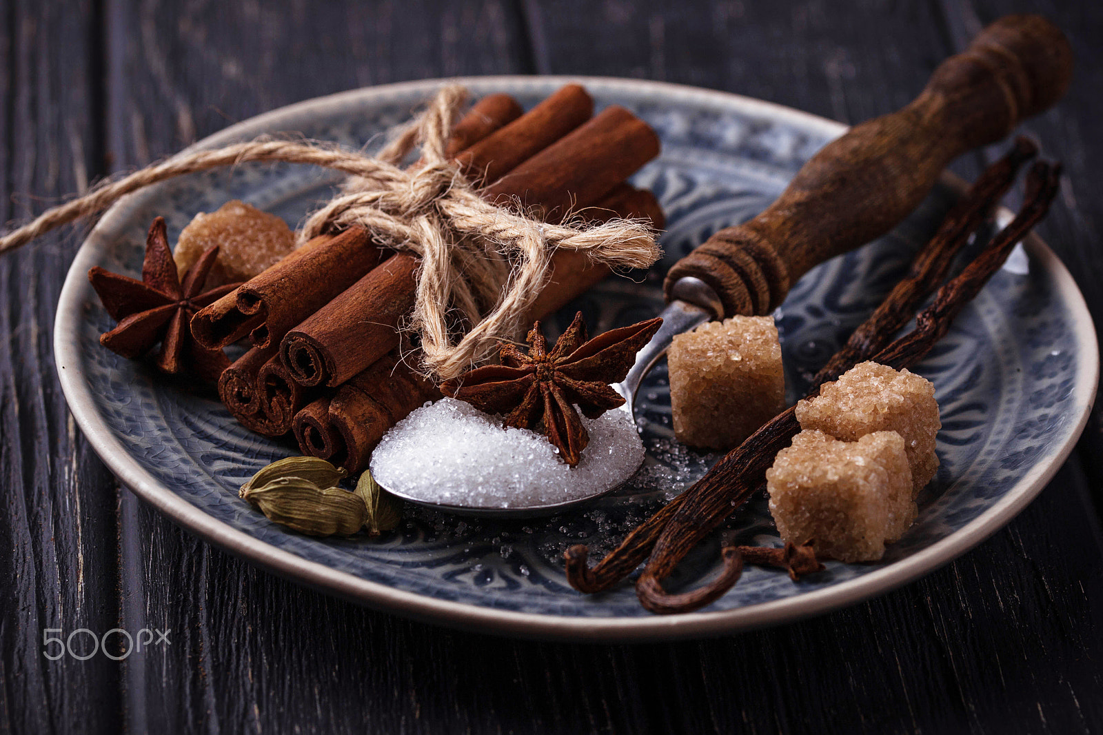 Sigma 105mm F2.8 EX DG OS HSM sample photo. Winter spices cinnamon, anise, cardamom, vanilla photography
